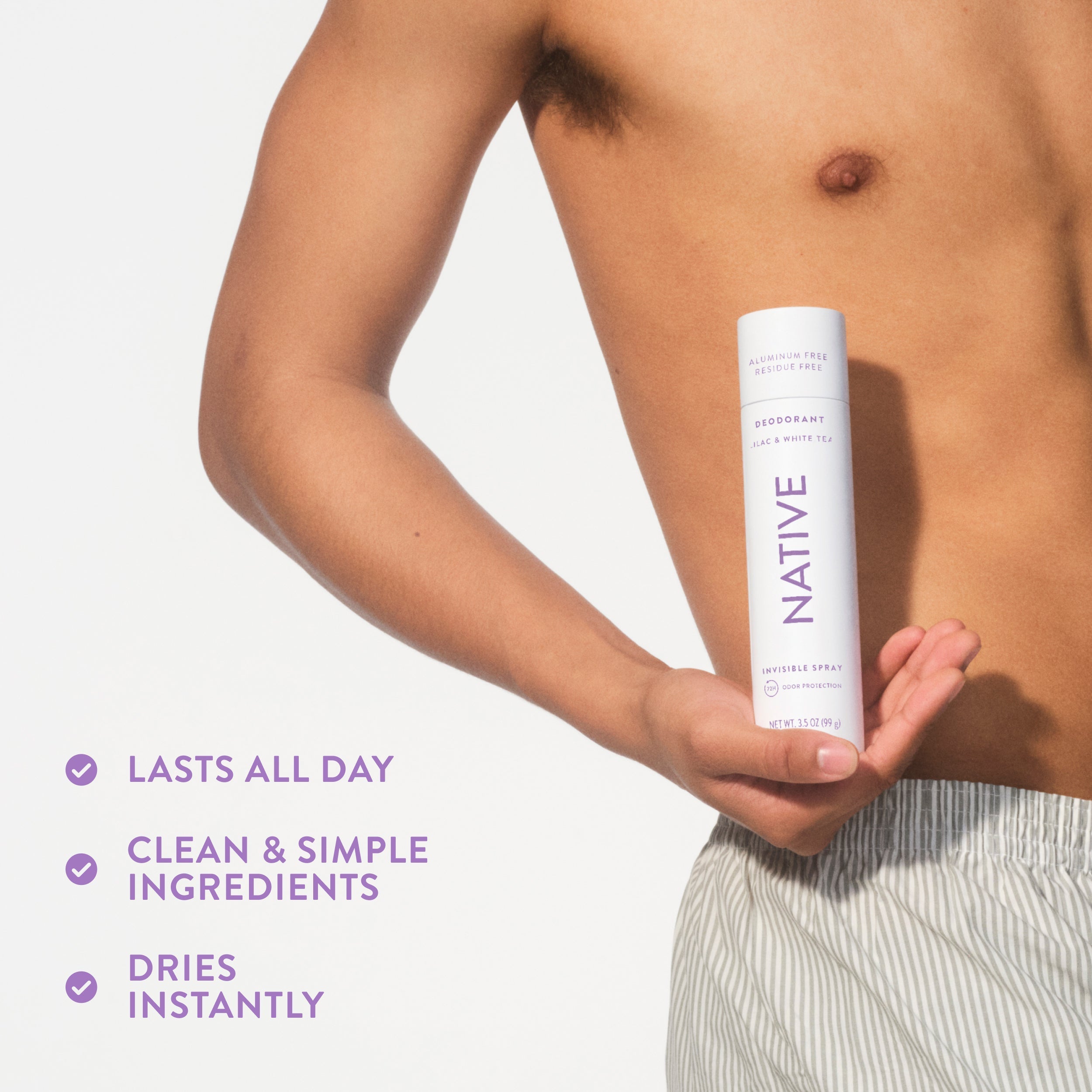 Deodorant Spray Lilac and White Tea 3.5oz Classic Everyday Essential
