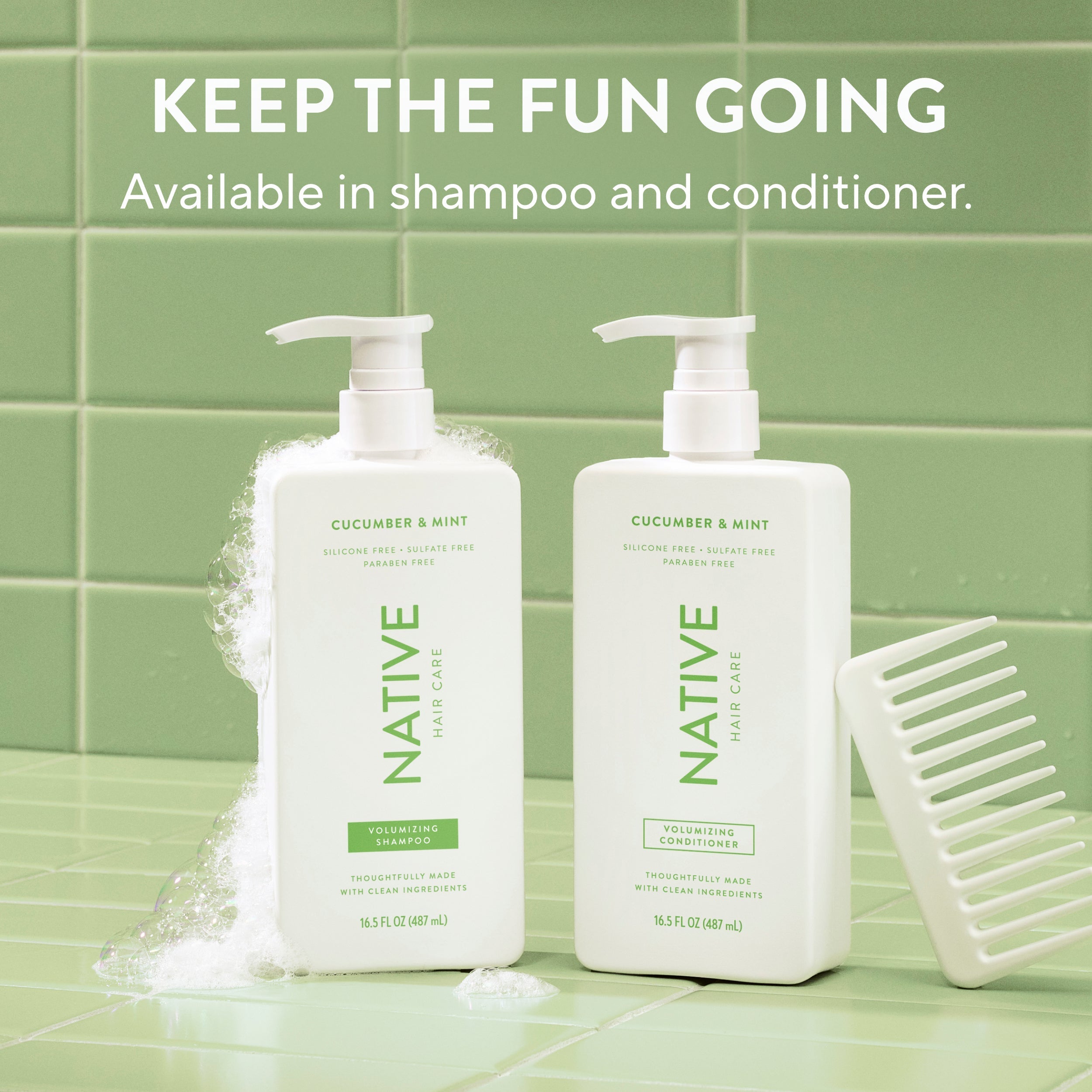 Mini Volumizing Shampoo Cucumber and Mint 3oz Classic Everyday Essential
