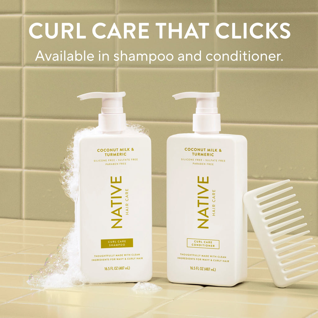 Curl Care Shampoo Coconut Milk and Turmeric 16.5oz Classic Everyday Essential