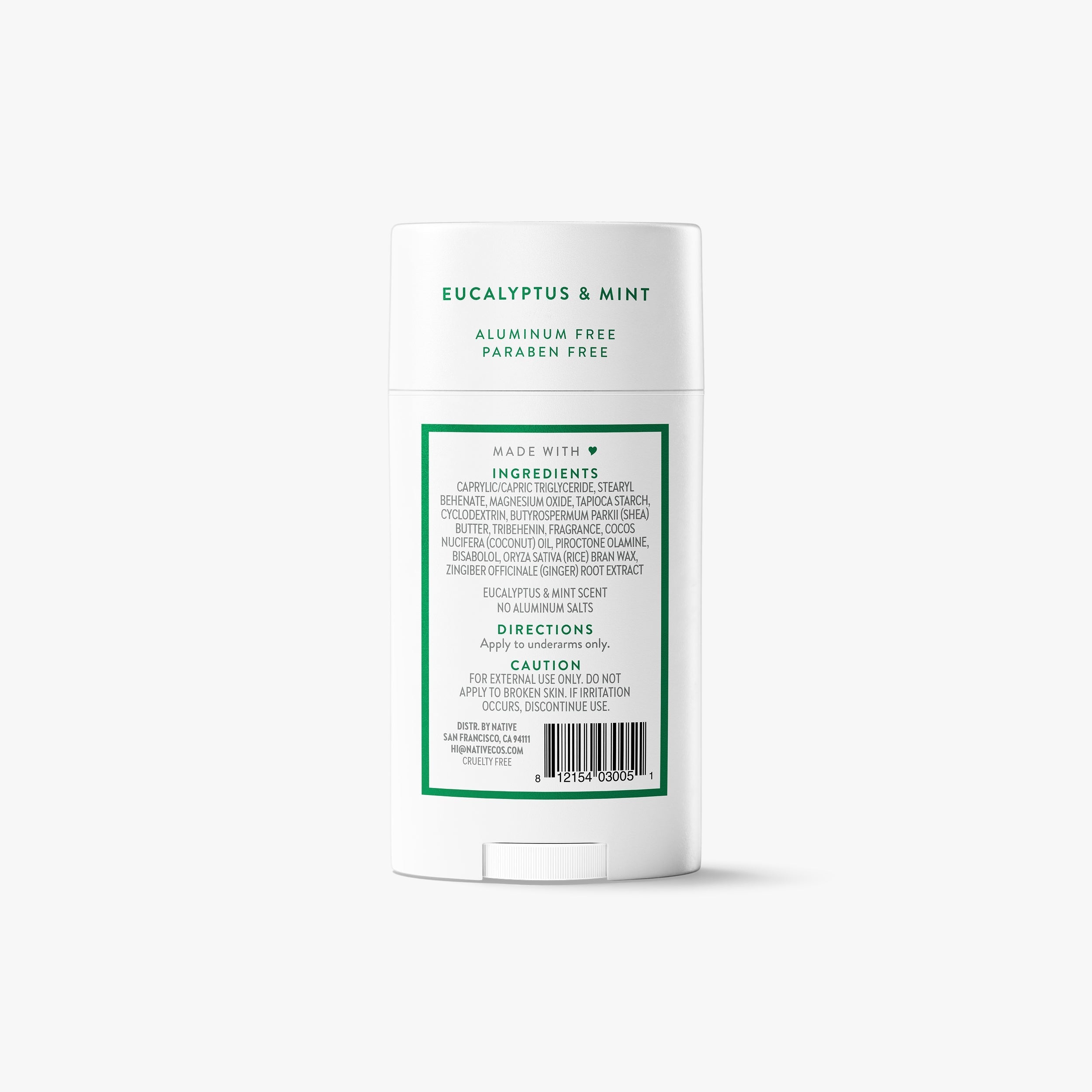 Deodorant Stick Eucalyptus and Mint 2.65oz Classic Everyday Essential