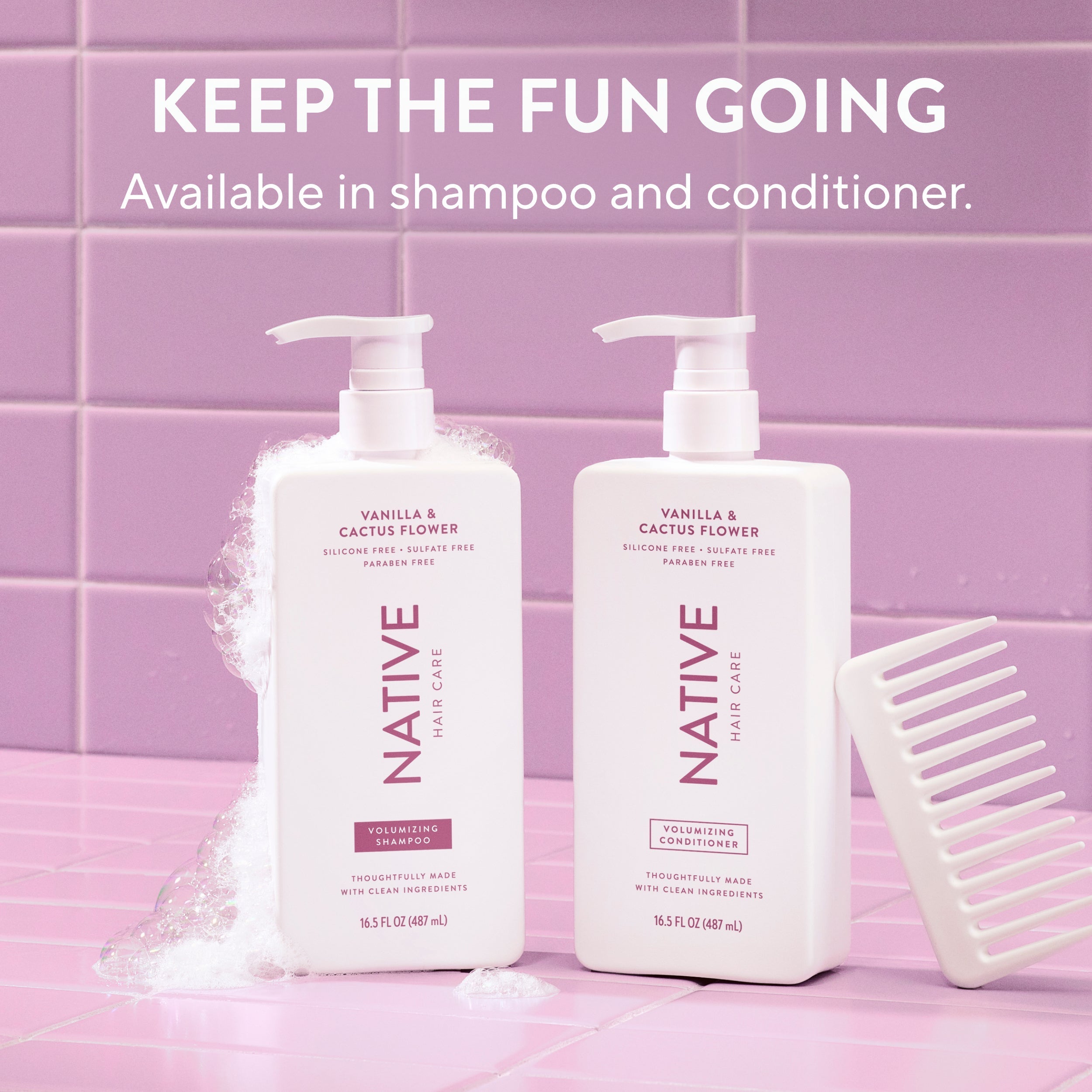Volumizing Conditioner Vanilla and Cactus Flower 16.5oz Classic Everyday Essential