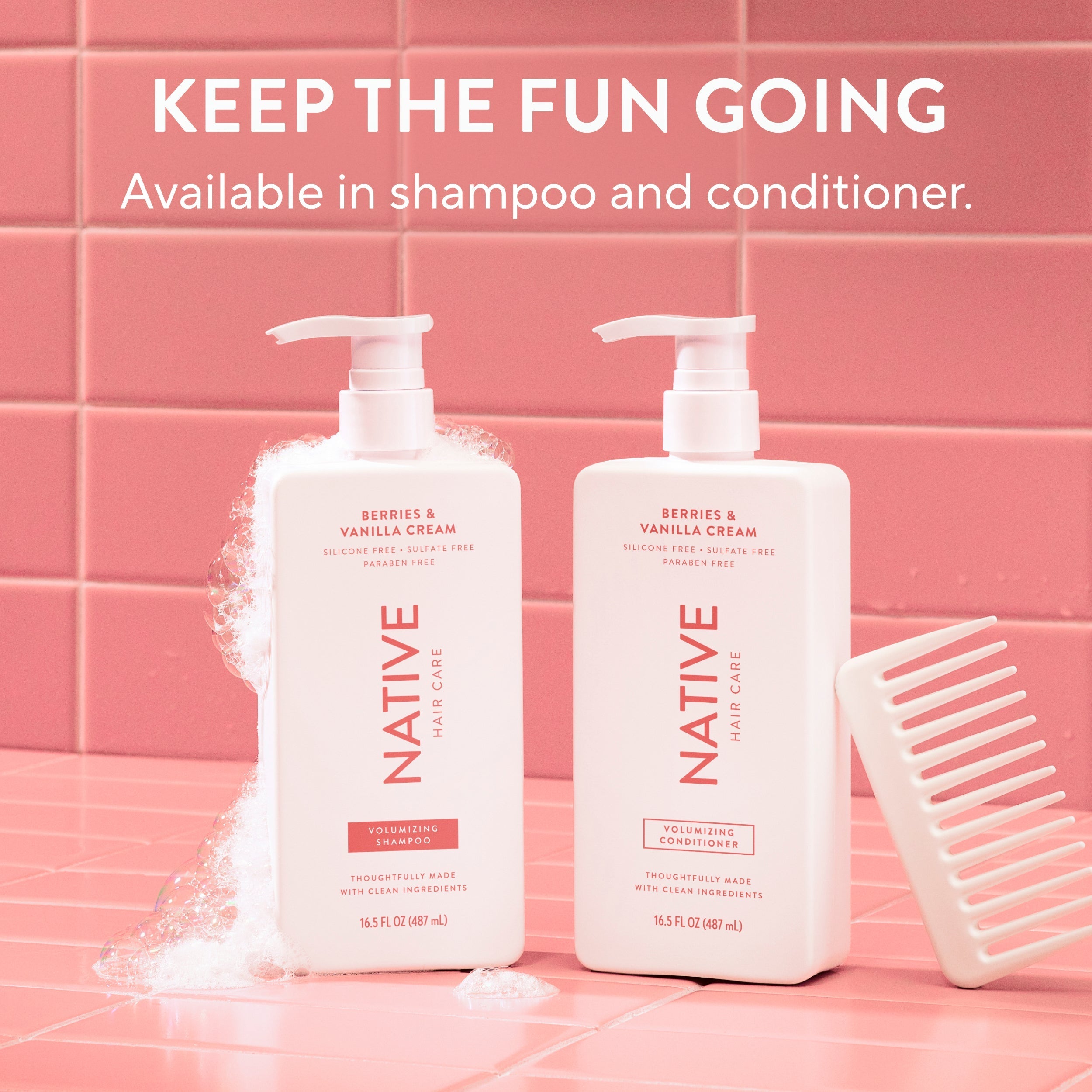 Volumizing Shampoo Berries and Vanilla Cream 16.5oz Classic Everyday Essential