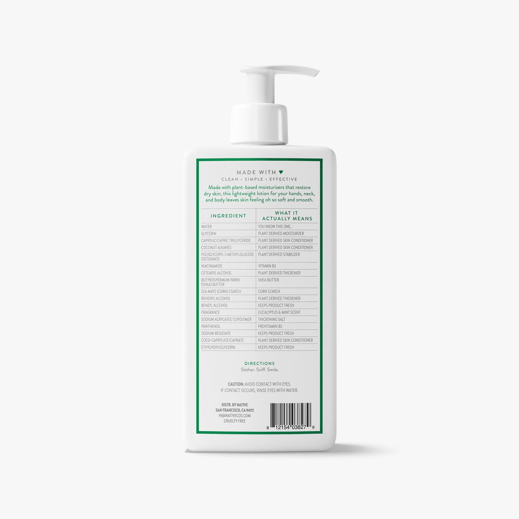 Body Lotion Eucalyptus and Mint 16.5oz Classic Everyday Essential