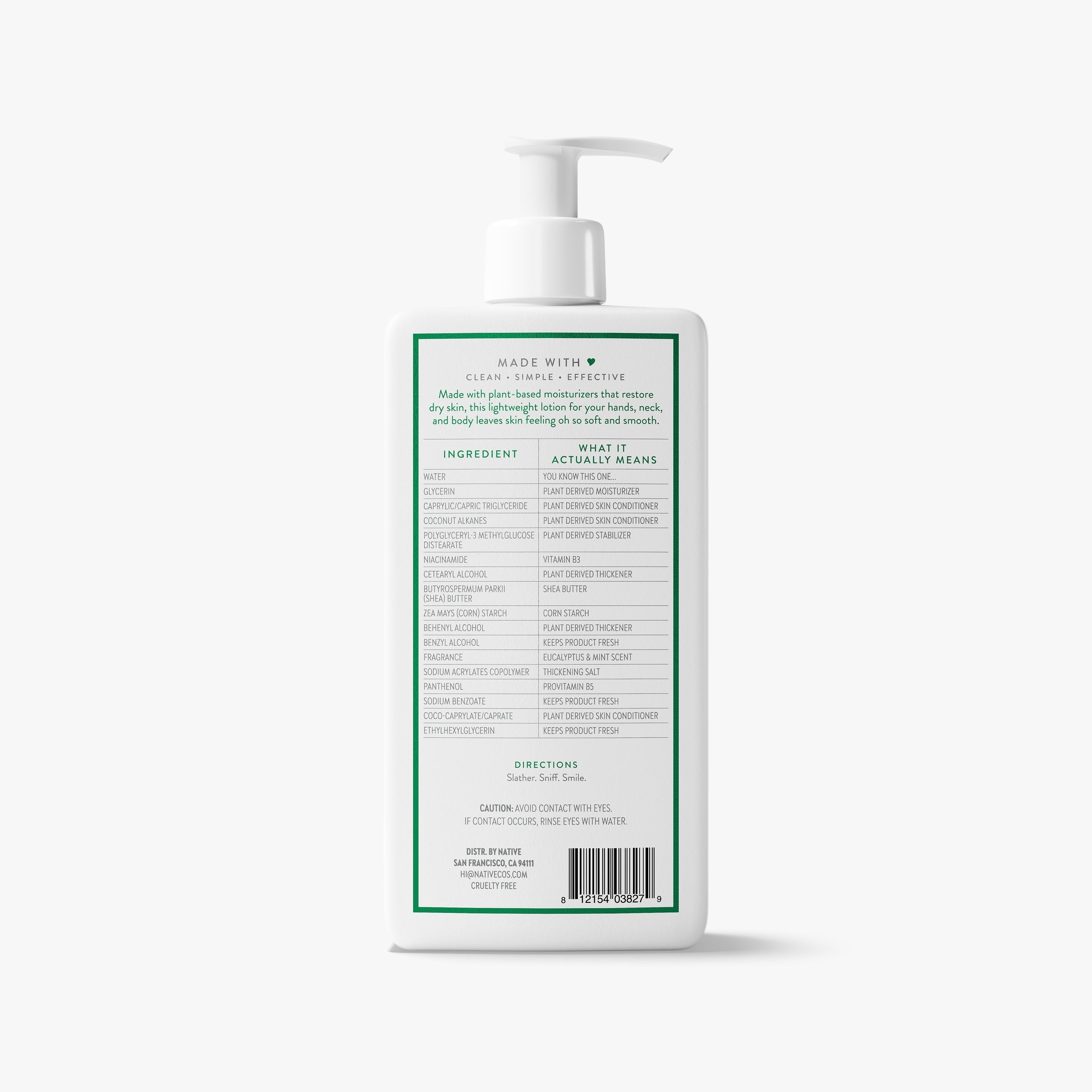 Body Lotion Eucalyptus and Mint 16.5oz Classic Everyday Essential