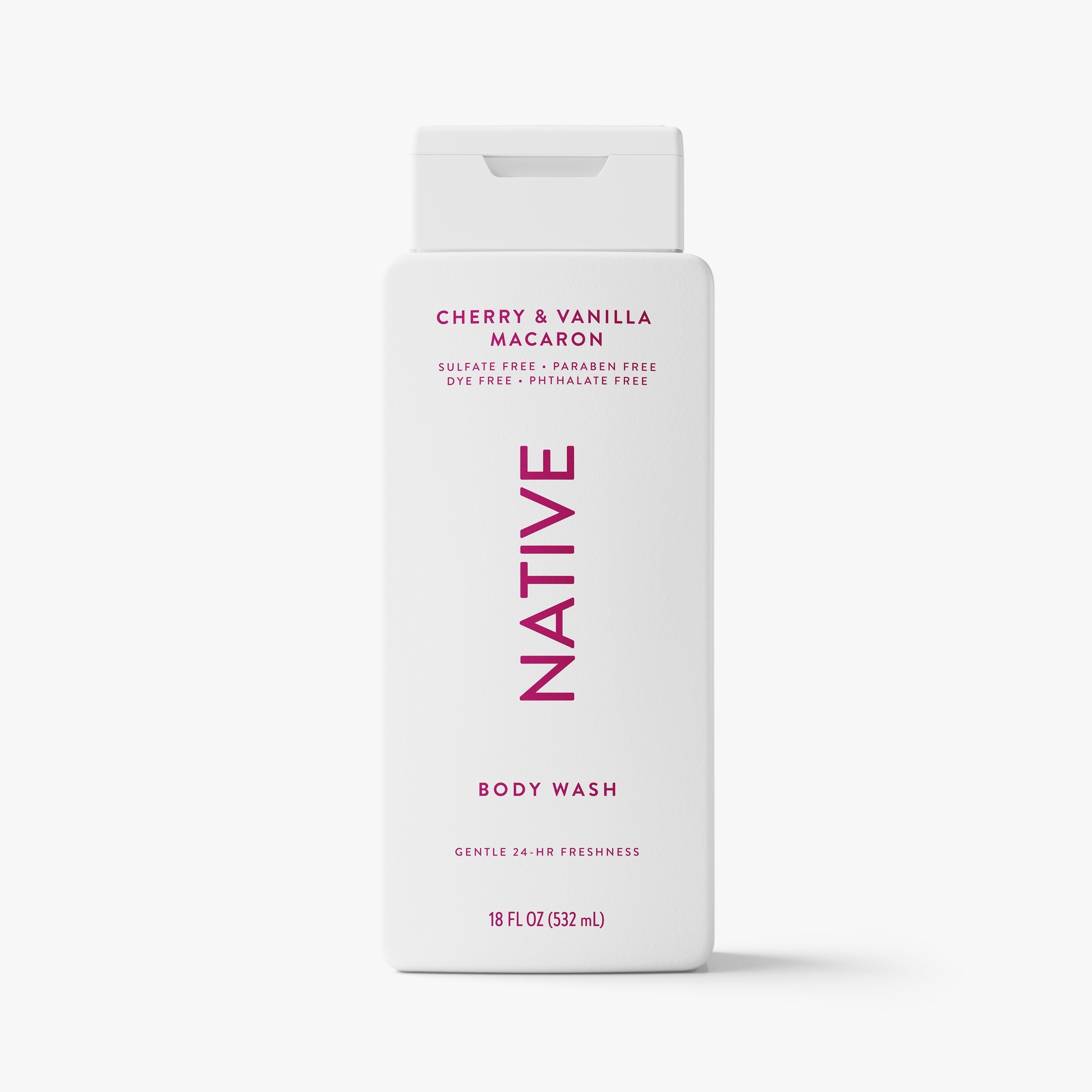 Body Wash Cherry and Vanilla Macaron 18oz Classic Everyday Essential