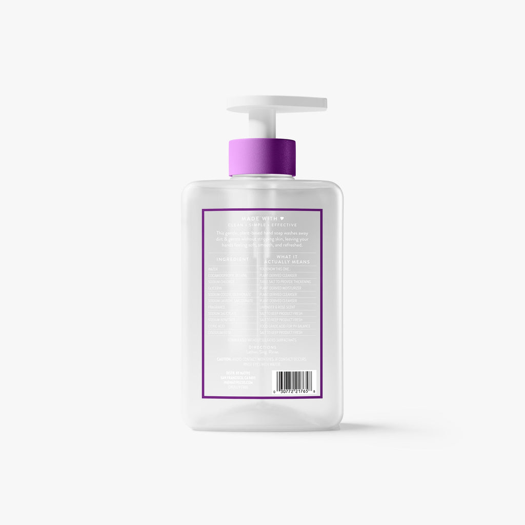 Hand Soap Lavender and Rose 13oz Classic Everyday Essential