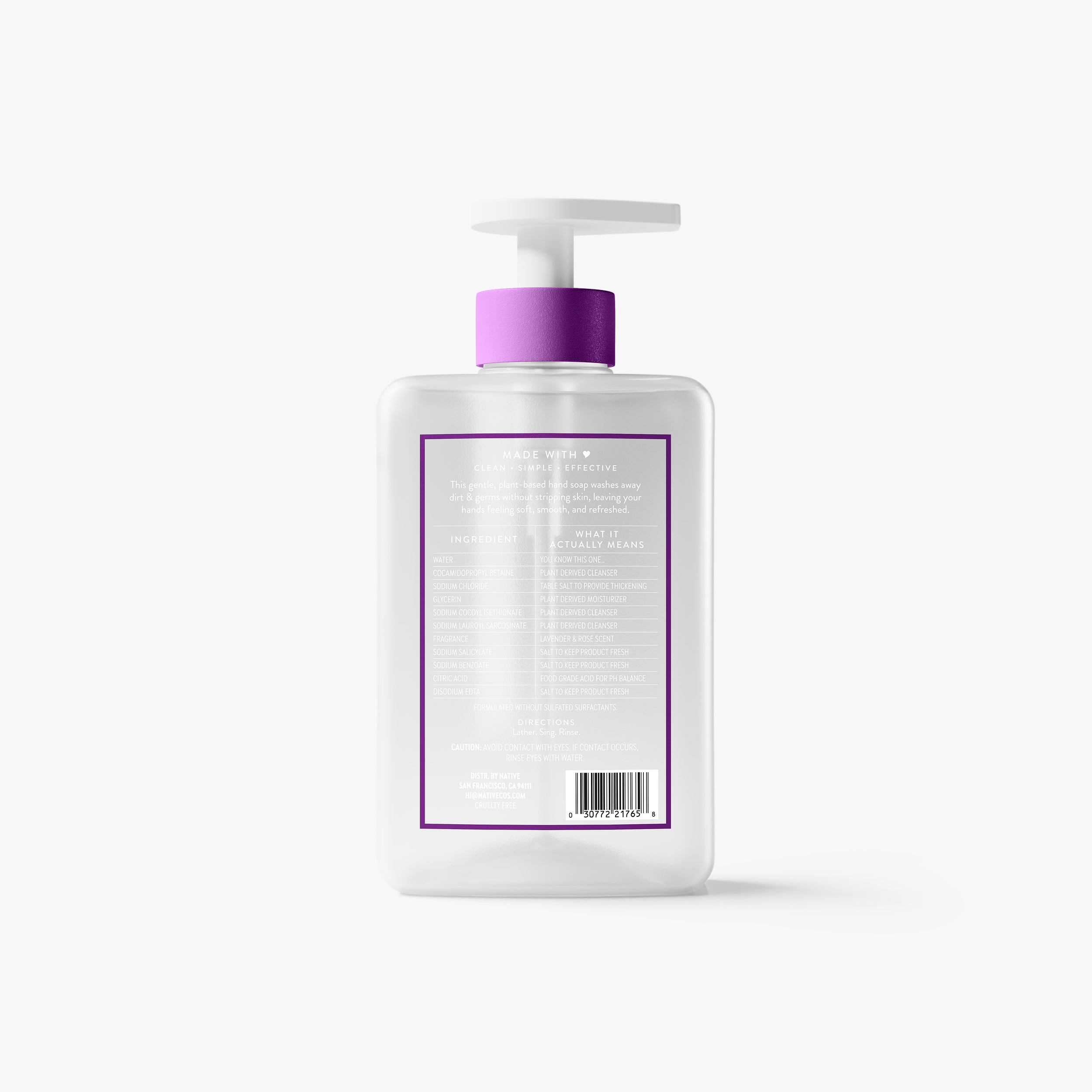 Hand Soap Lavender and Rose 13oz Classic Everyday Essential
