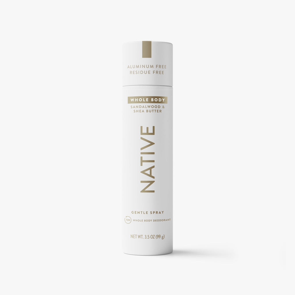 Whole Body Deodorant Spray Sandalwood and Shea Butter 3.5oz Classic Everyday Essential