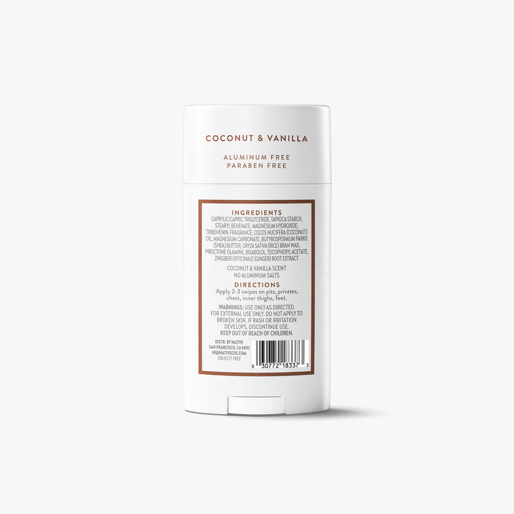 Whole Body Deodorant Stick Coconut and Vanilla 2.4oz Classic Everyday Essential
