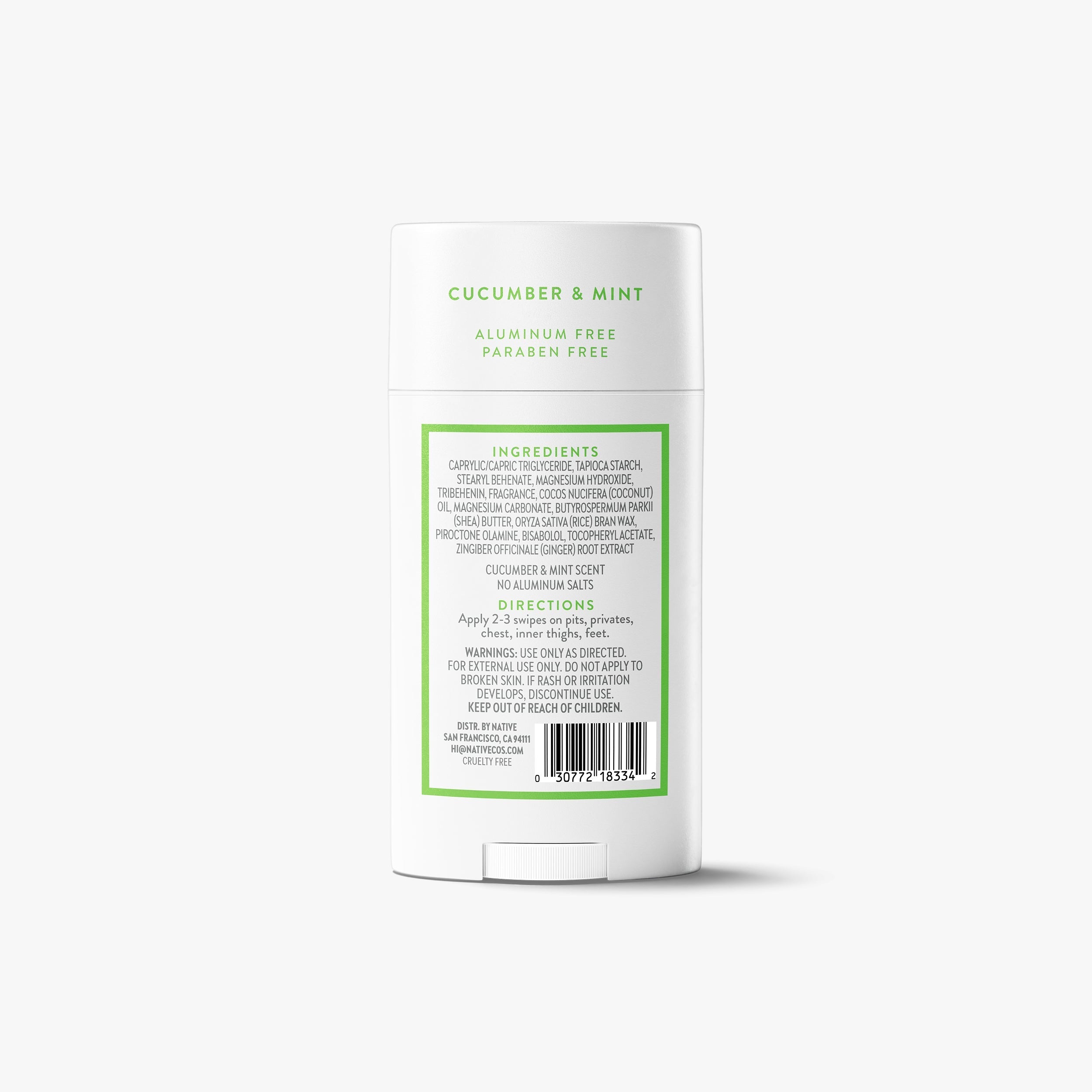 Whole Body Deodorant Stick Cucumber and Mint 2.4oz Classic Everyday Essential
