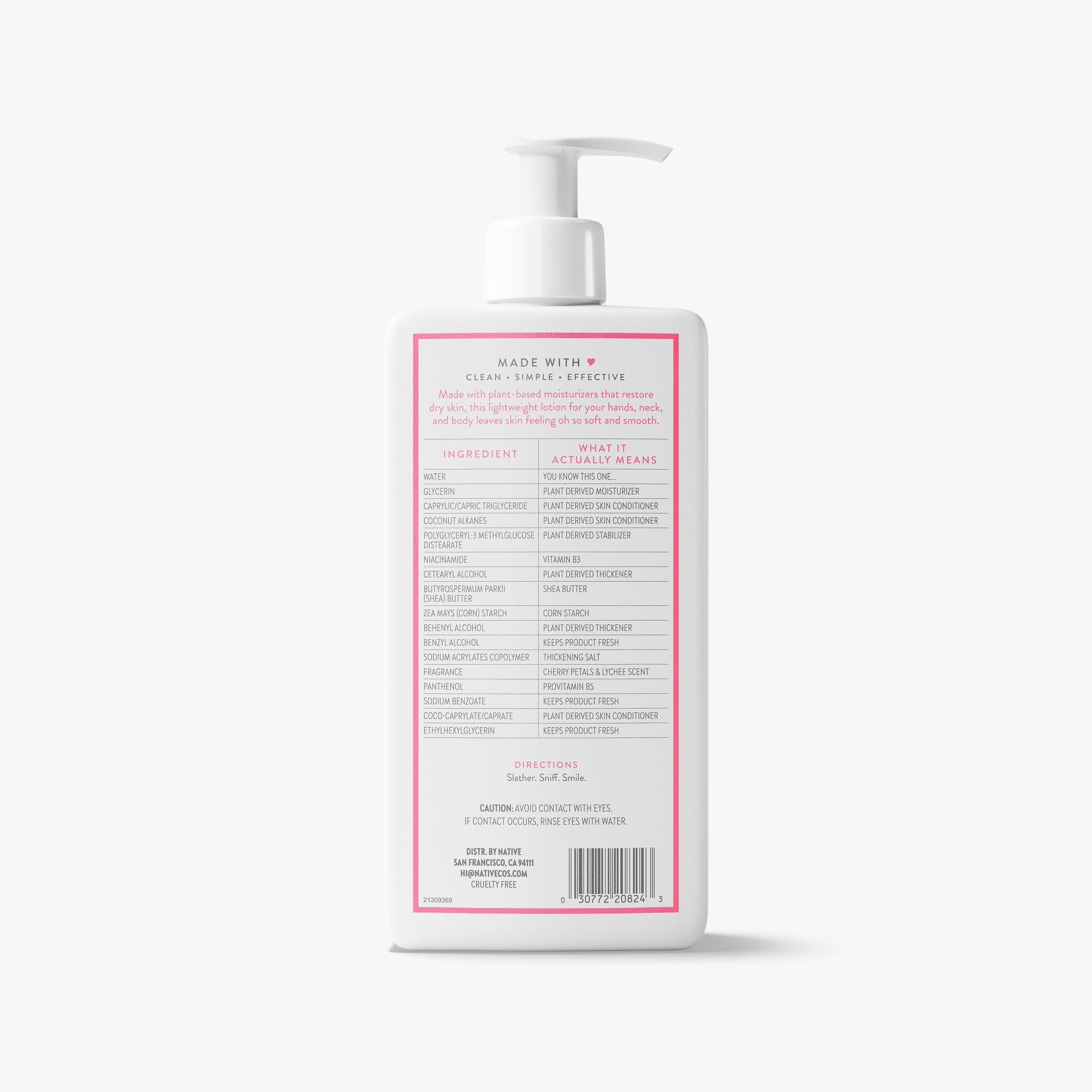 Body Lotion Cherry Petals and Lychee 16.5oz Classic Everyday Essential