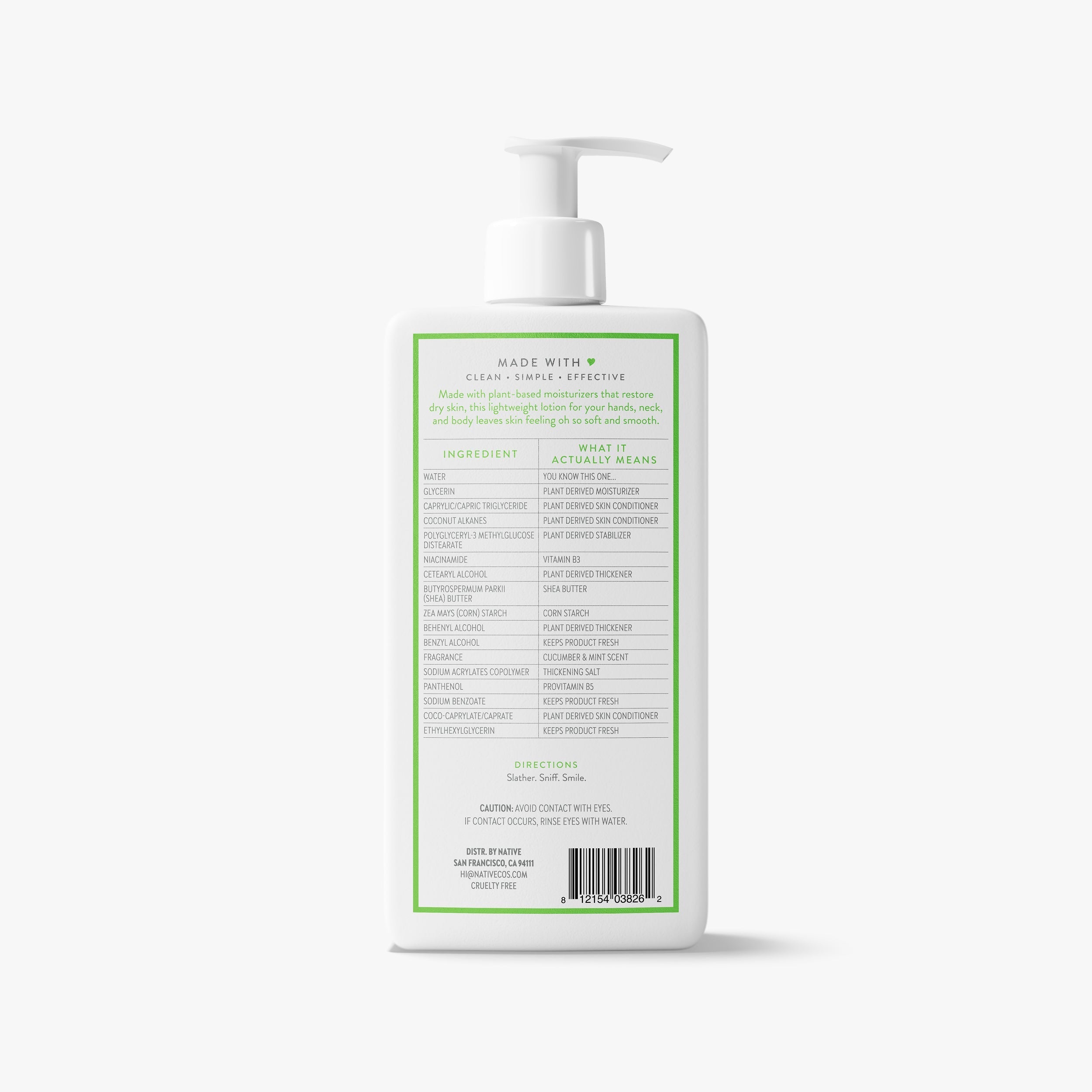 Body Lotion Cucumber and Mint 16.5oz Classic Everyday Essential