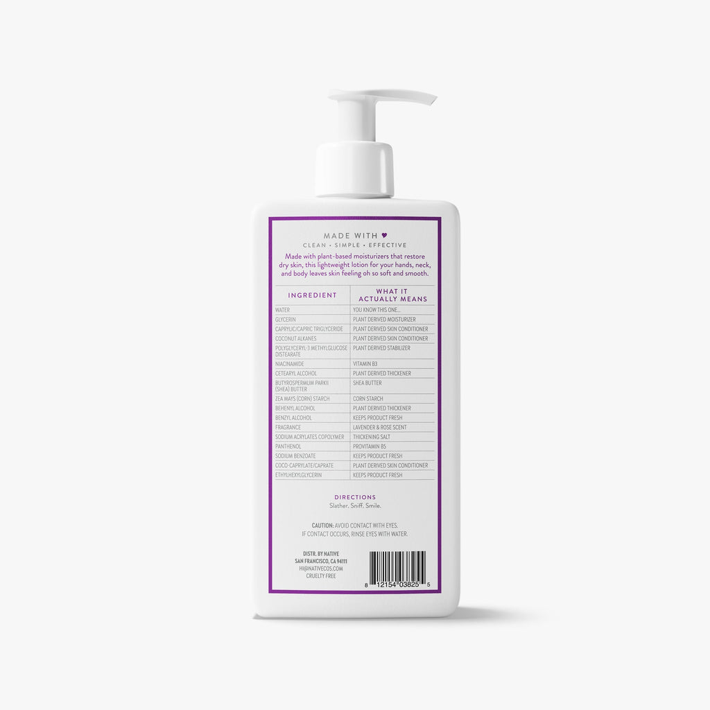 Body Lotion Lavender and Rose 16.5oz Classic Everyday Essential