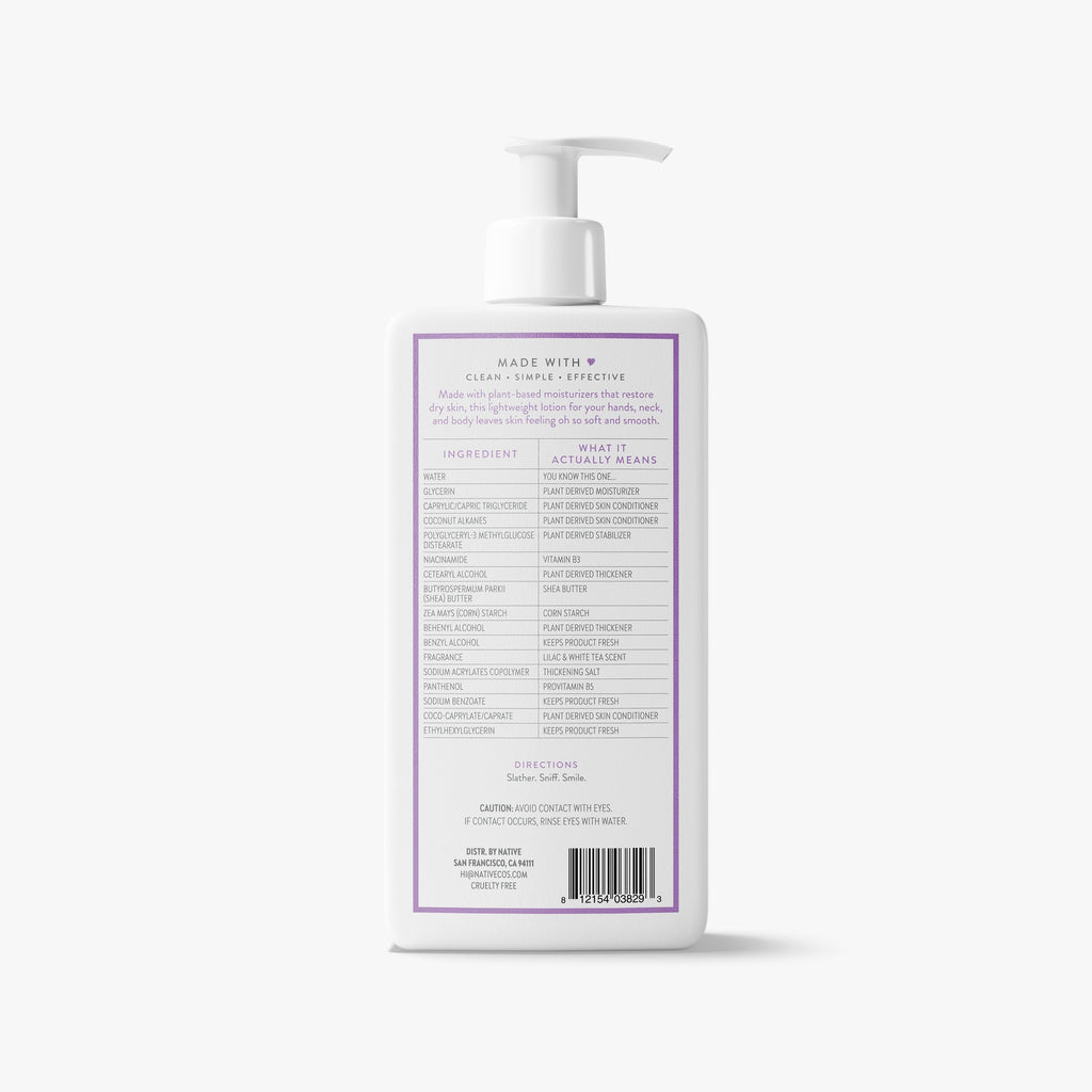 Body Lotion Lilac and White Tea 16.5oz Classic Everyday Essential