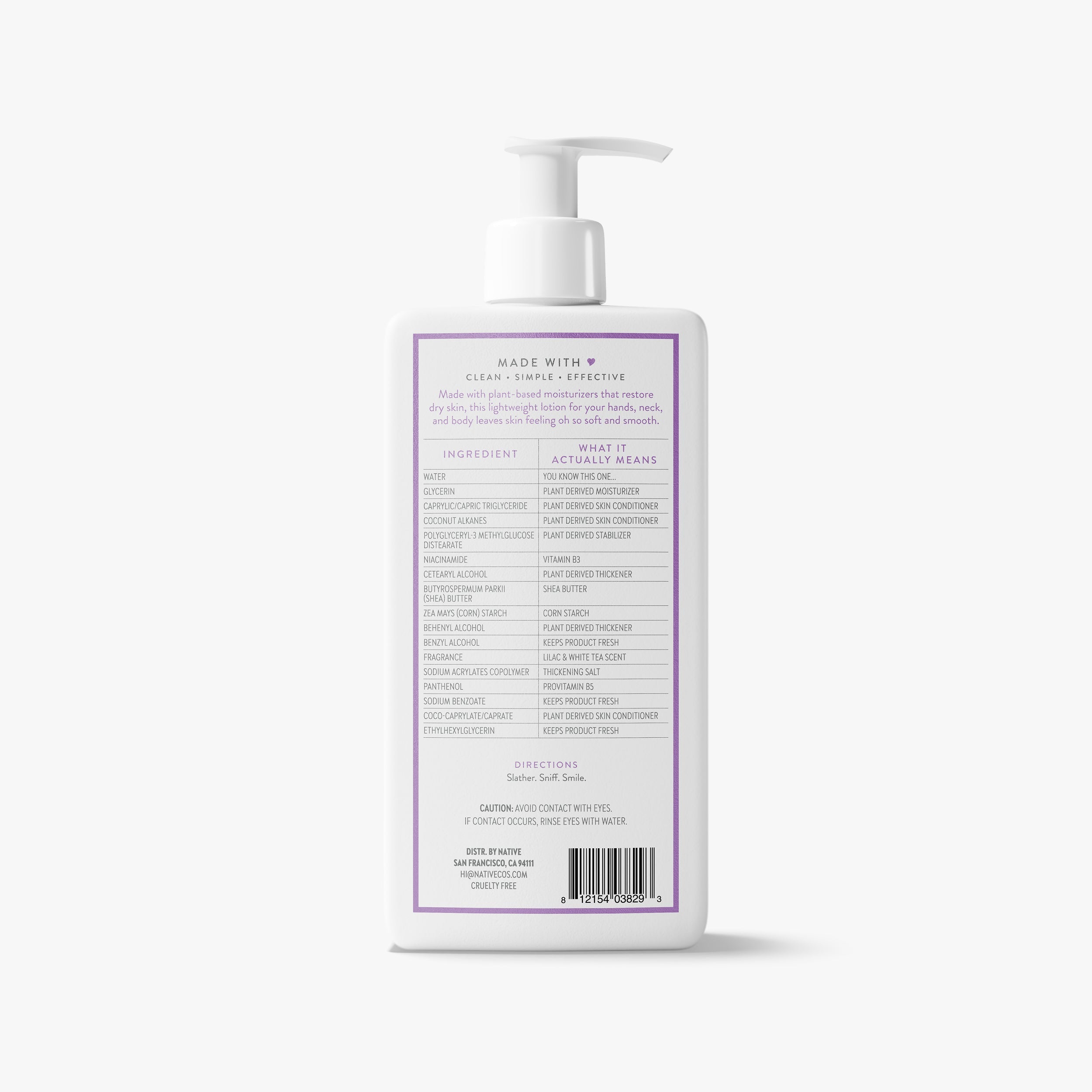 Body Lotion Lilac and White Tea 16.5oz Classic Everyday Essential