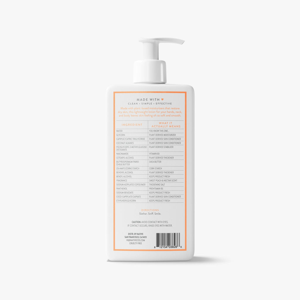 Body Lotion Sweet Peach and Nectar 16.5oz Classic Everyday Essential