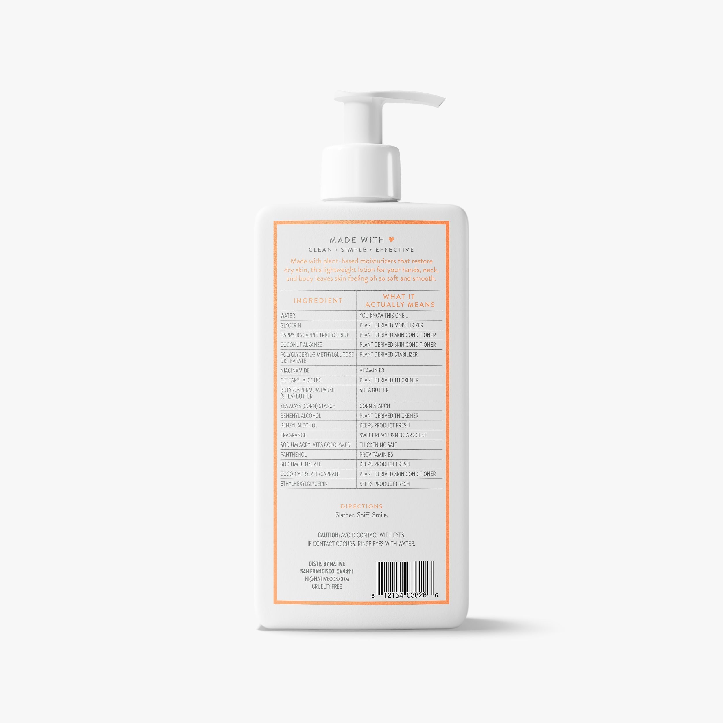Body Lotion Sweet Peach and Nectar 16.5oz Classic Everyday Essential