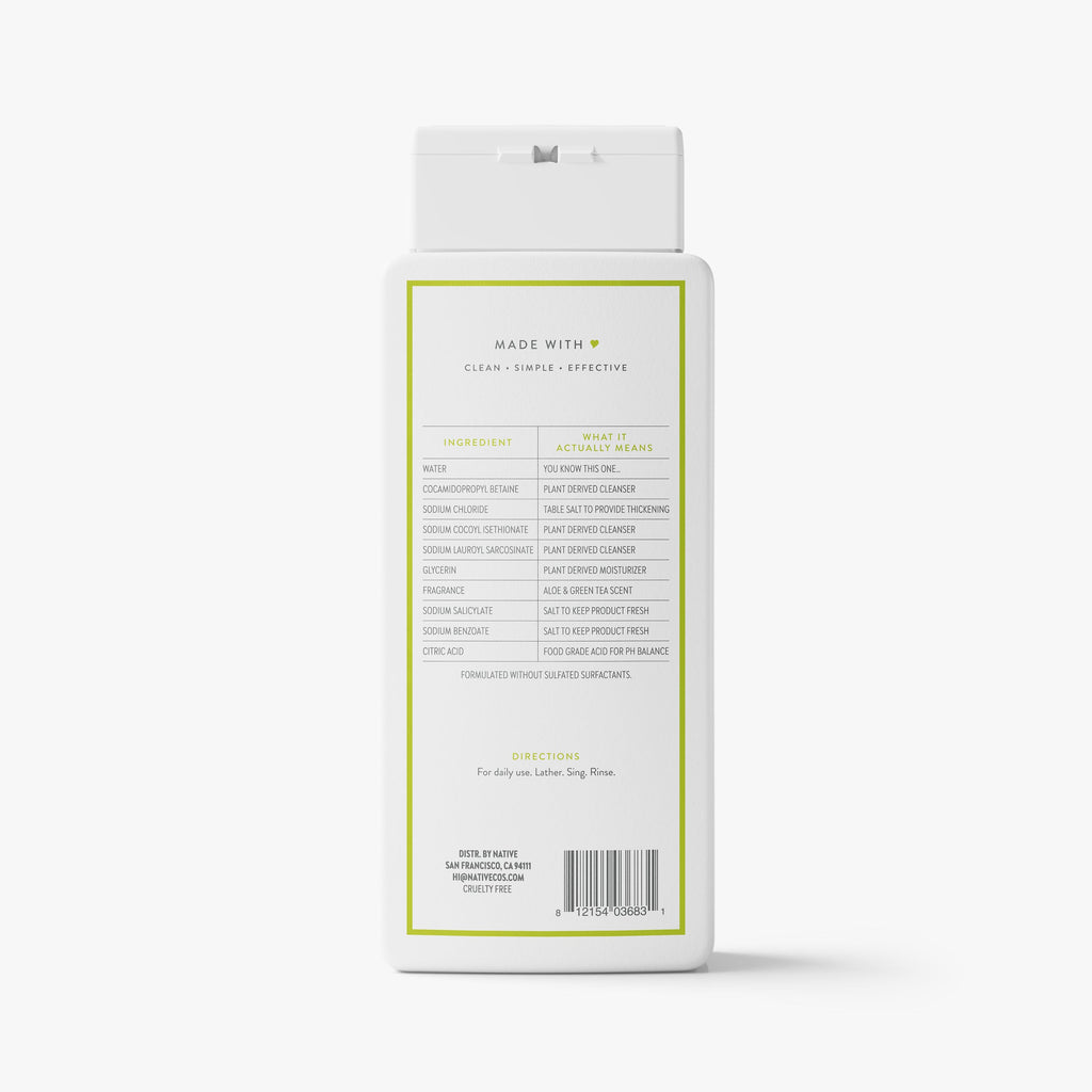 Body Wash Aloe and Green Tea 18oz Classic Everyday Essential