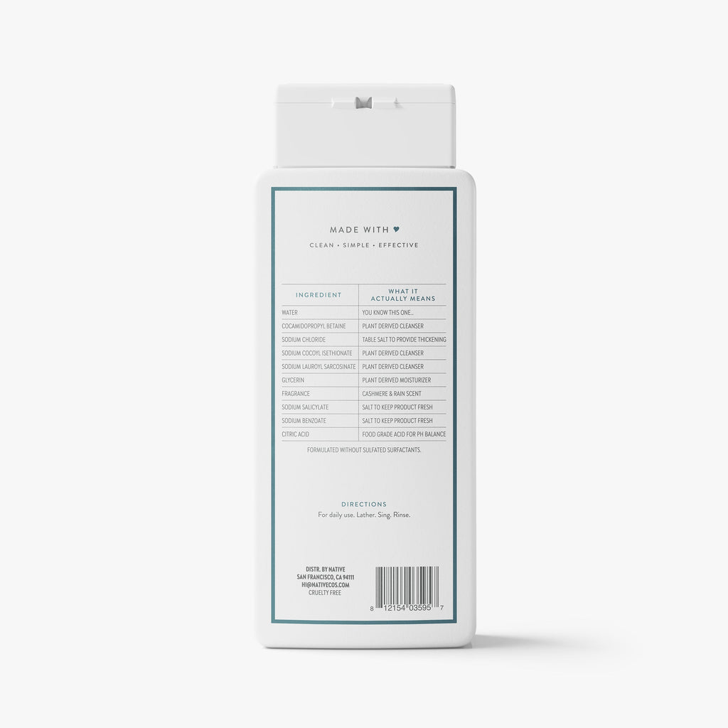 Body Wash Cashmere and Rain 18oz Classic Everyday Essential