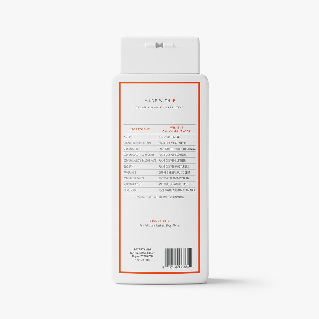 Body Wash Citrus and Herbal Musk 18oz Classic Everyday Essential