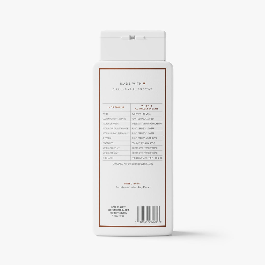 Body Wash Coconut and Vanilla 18oz Classic Everyday Essential