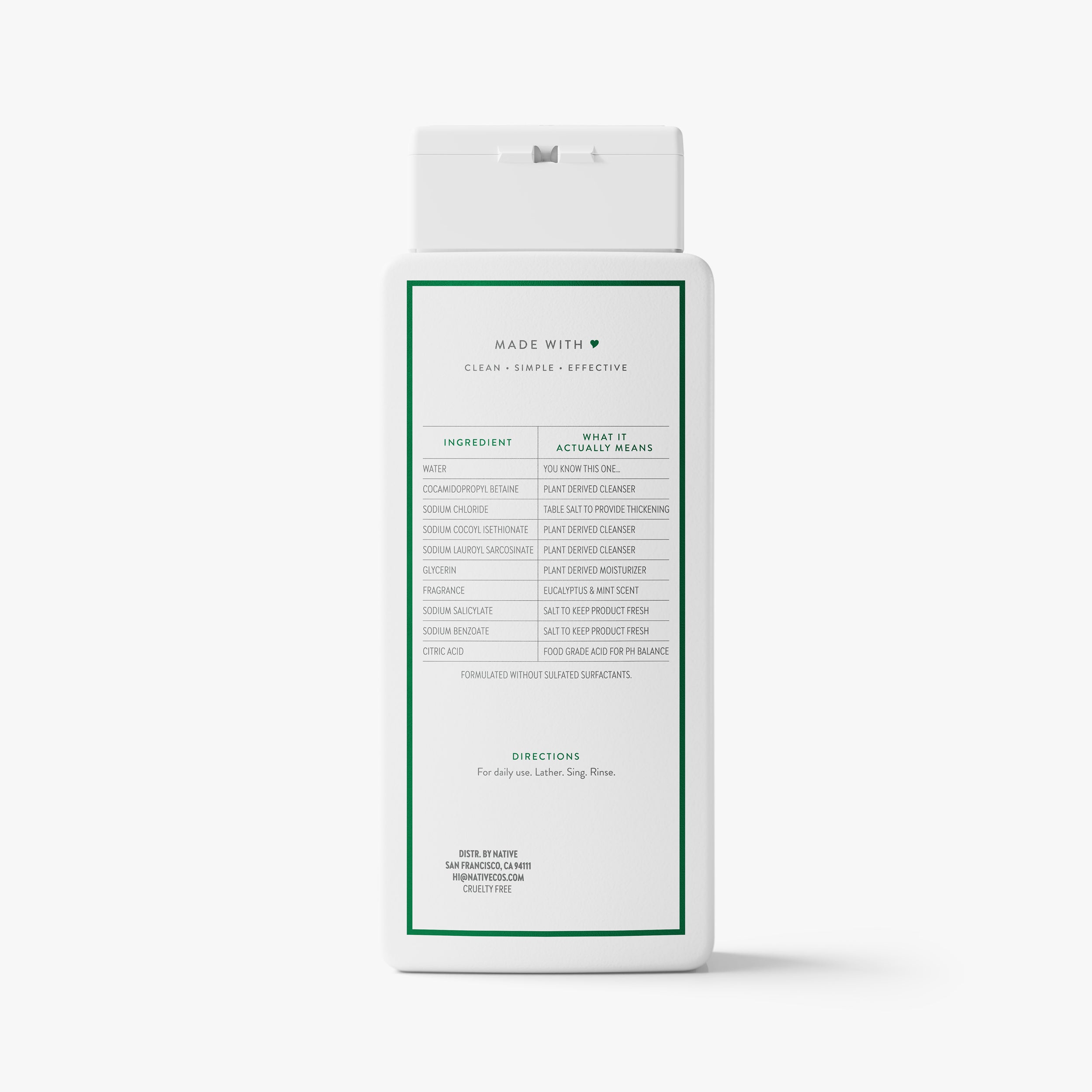 Body Wash Eucalyptus and Mint 18oz Classic Everyday Essential