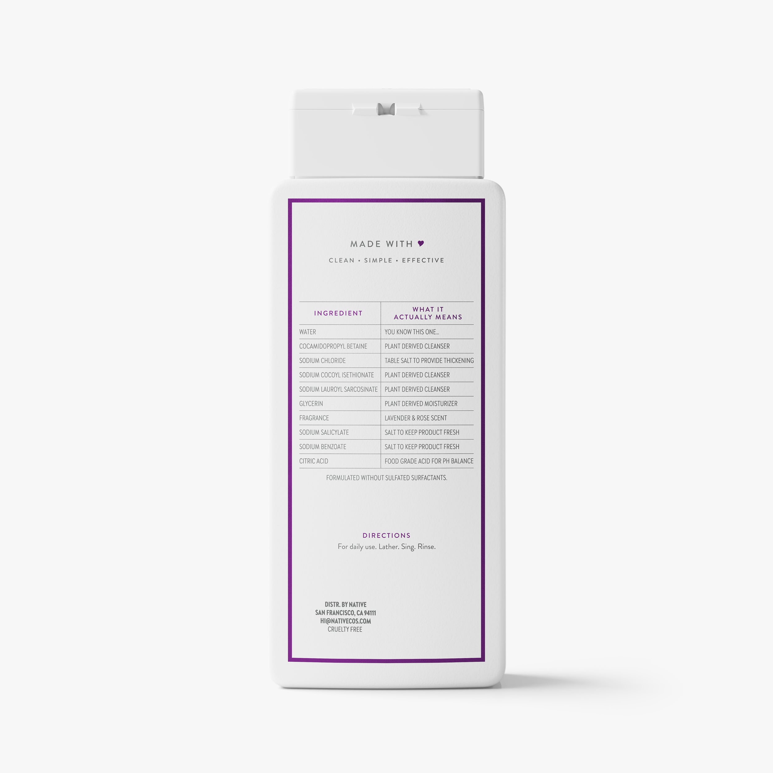 Body Wash Lavender and Rose 18oz Classic Everyday Essential