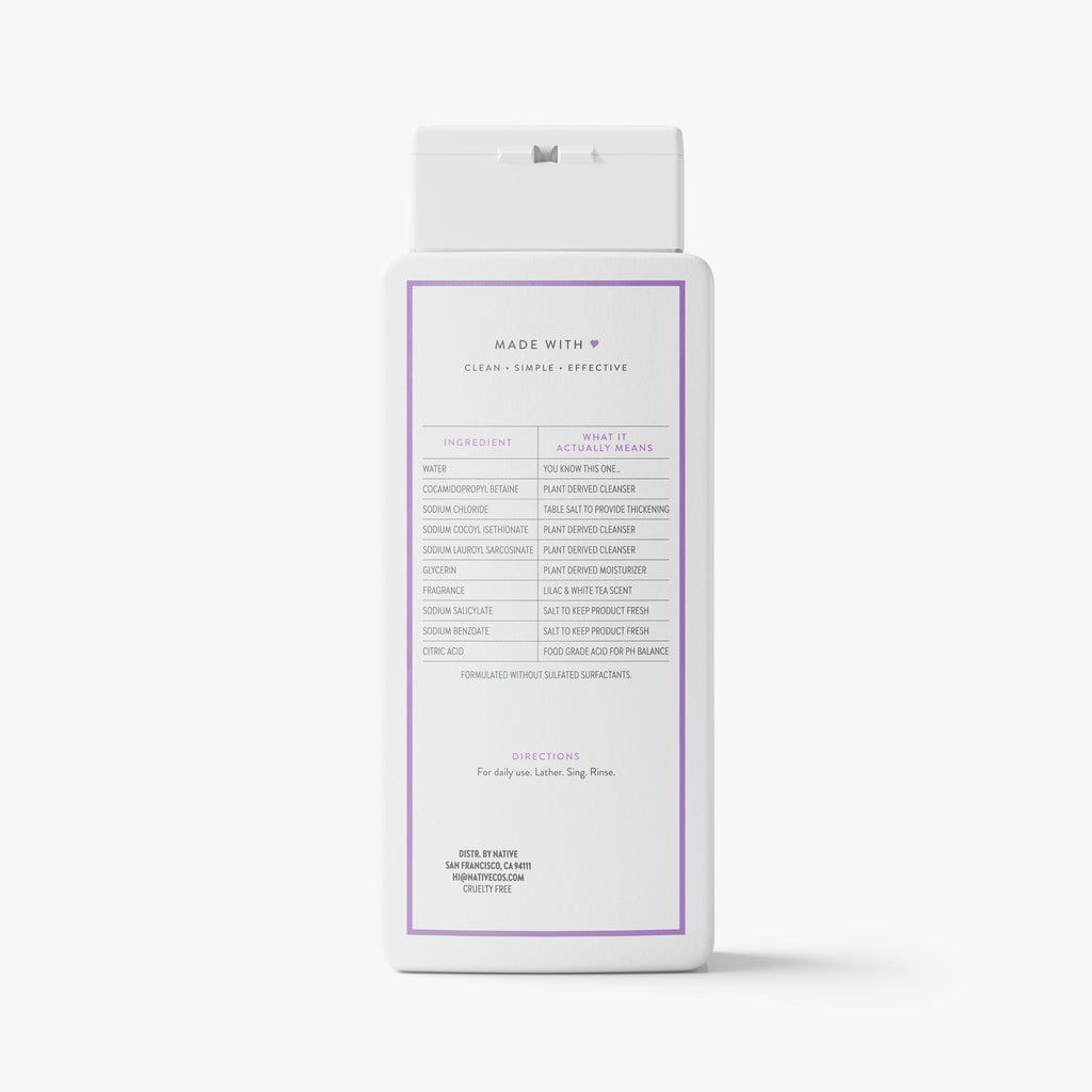Body Wash Lilac and White Tea 18oz Classic Everyday Essential