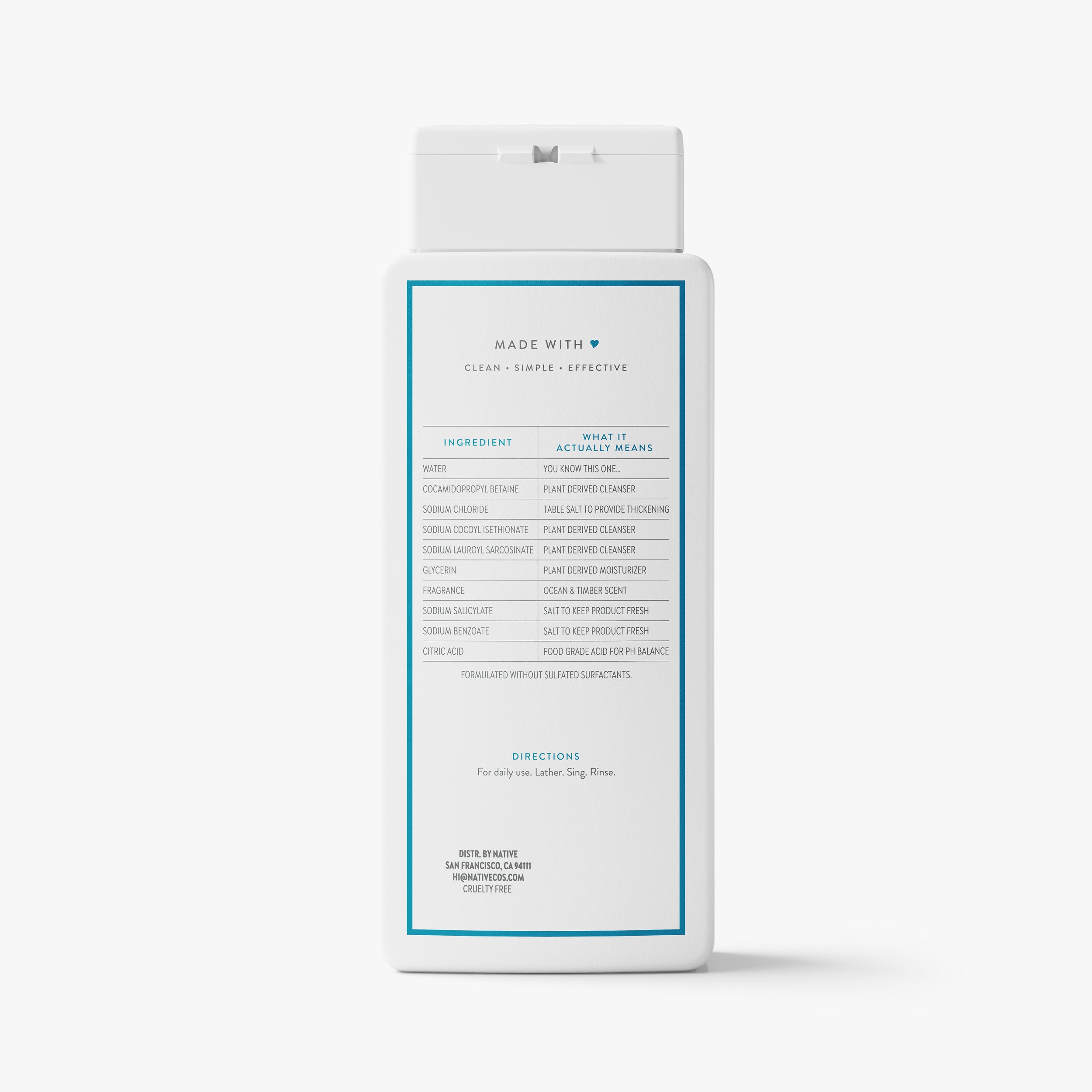 Body Wash Ocean and Timber 18oz Classic Everyday Essential