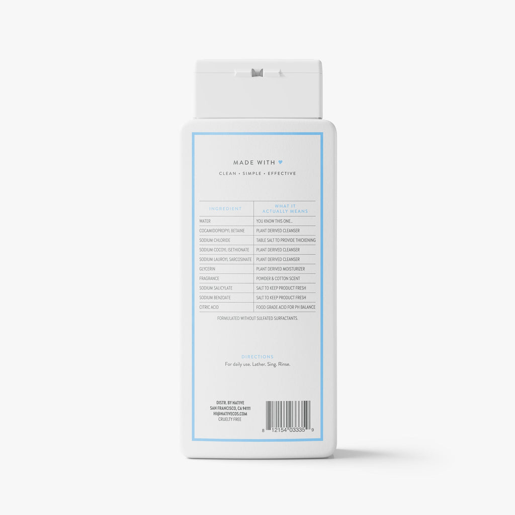 Body Wash Powder and Cotton 18oz Classic Everyday Essential