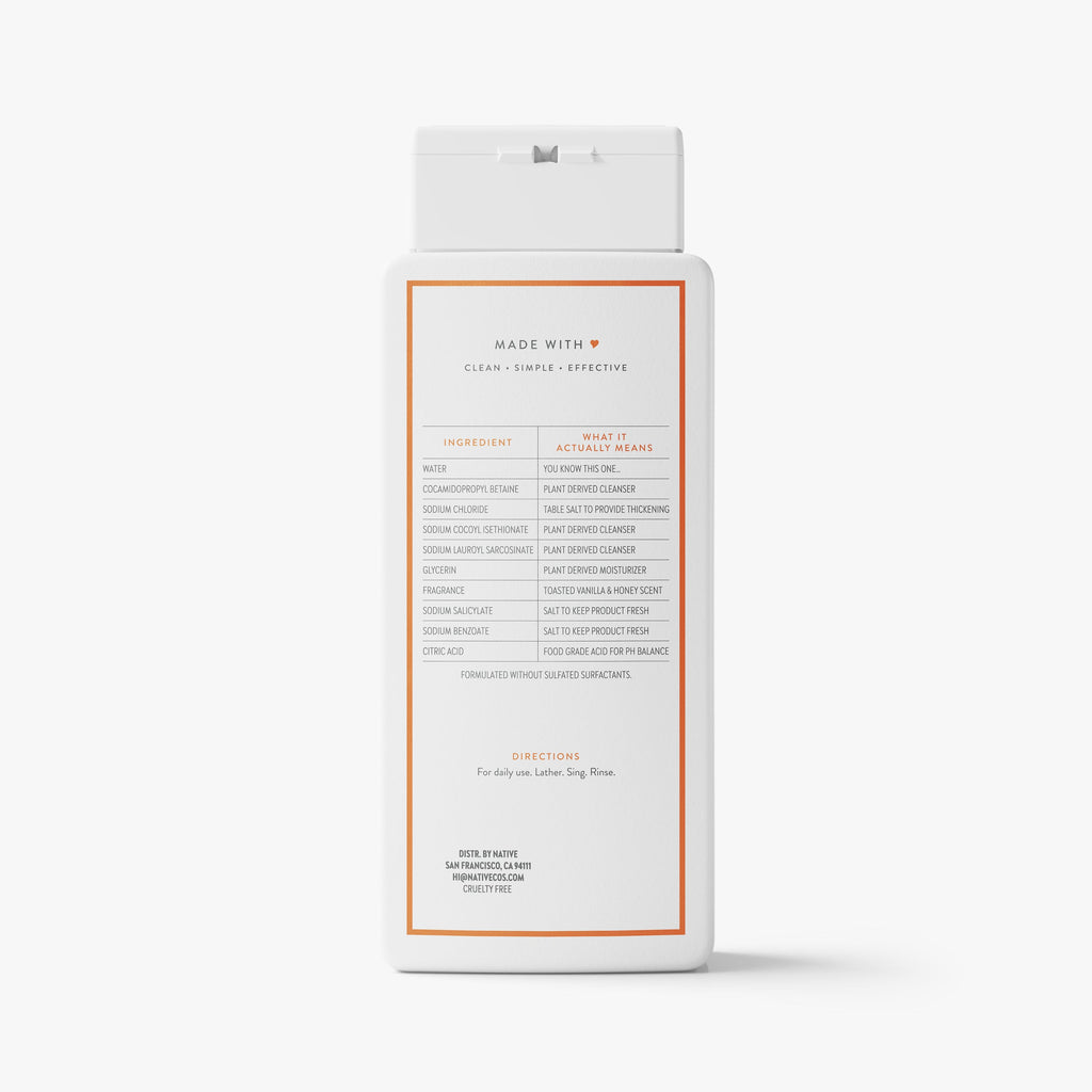 Body Wash Toasted Vanilla and Honey 18oz Classic Everyday Essential