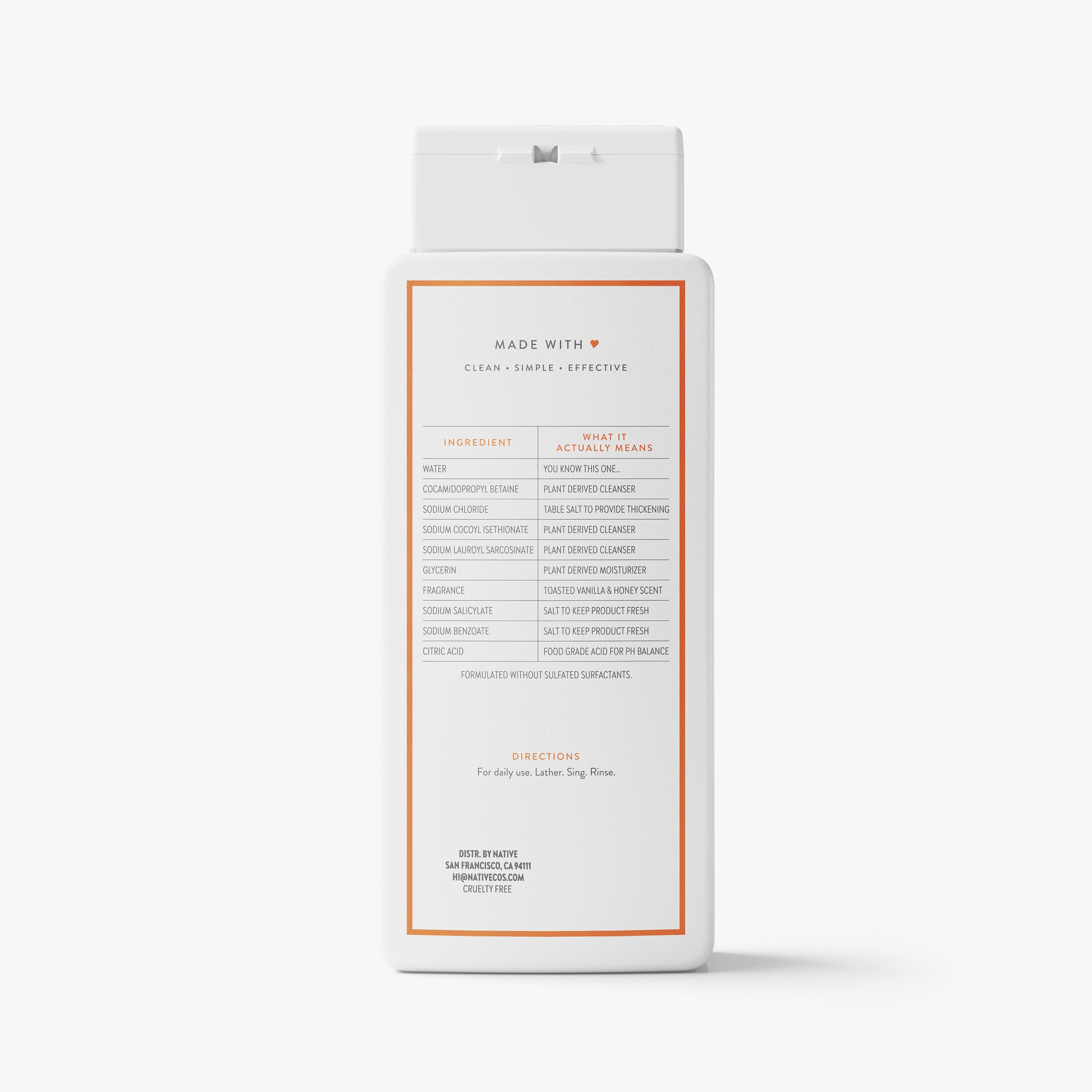 Body Wash Toasted Vanilla and Honey 18oz Classic Everyday Essential