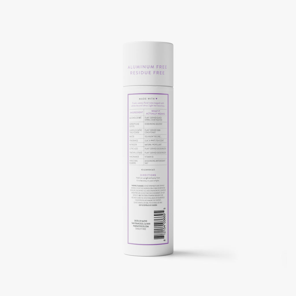 Deodorant Spray Lilac and White Tea 3.5oz Classic Everyday Essential