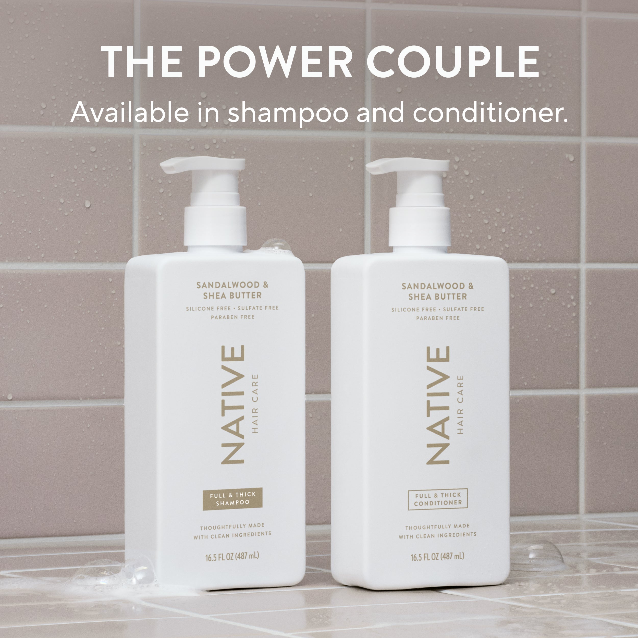 Full and Thick Shampoo Sandalwood and Shea Butter 16.5oz Classic Everyday Essential