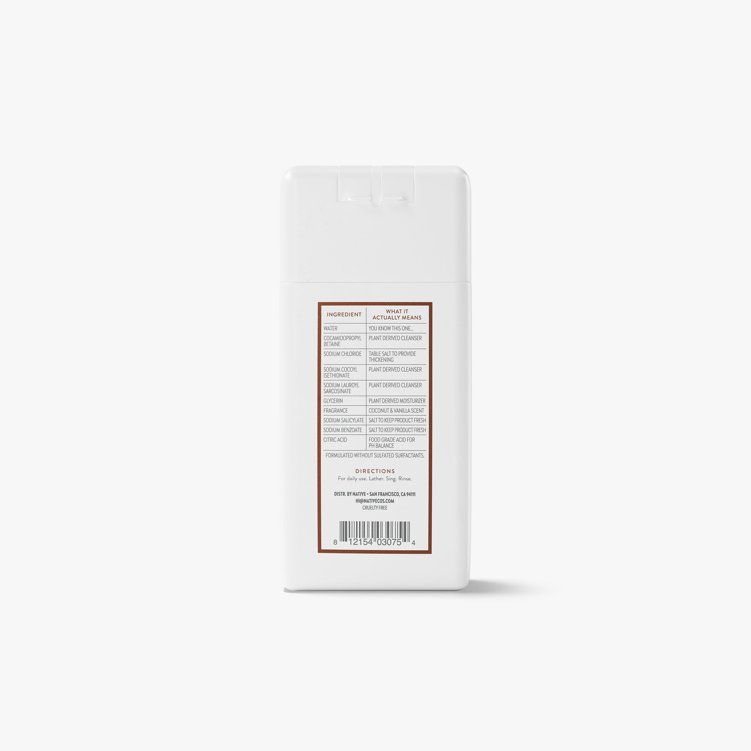 Mini Body Wash Coconut and Vanilla 3oz Classic Everyday Essential