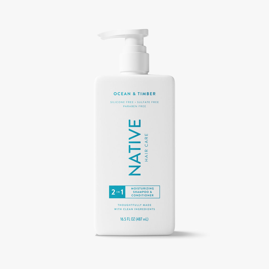 Moisturizing 2 in 1 Shampoo and Conditioner Ocean and Timber 16.5oz Classic Everyday Essential