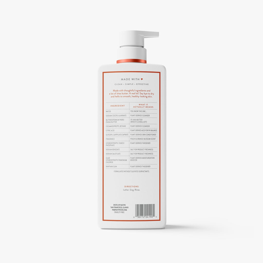Moisturizing Body Wash Peach and Orange Blossom 22oz Classic Everyday Essential