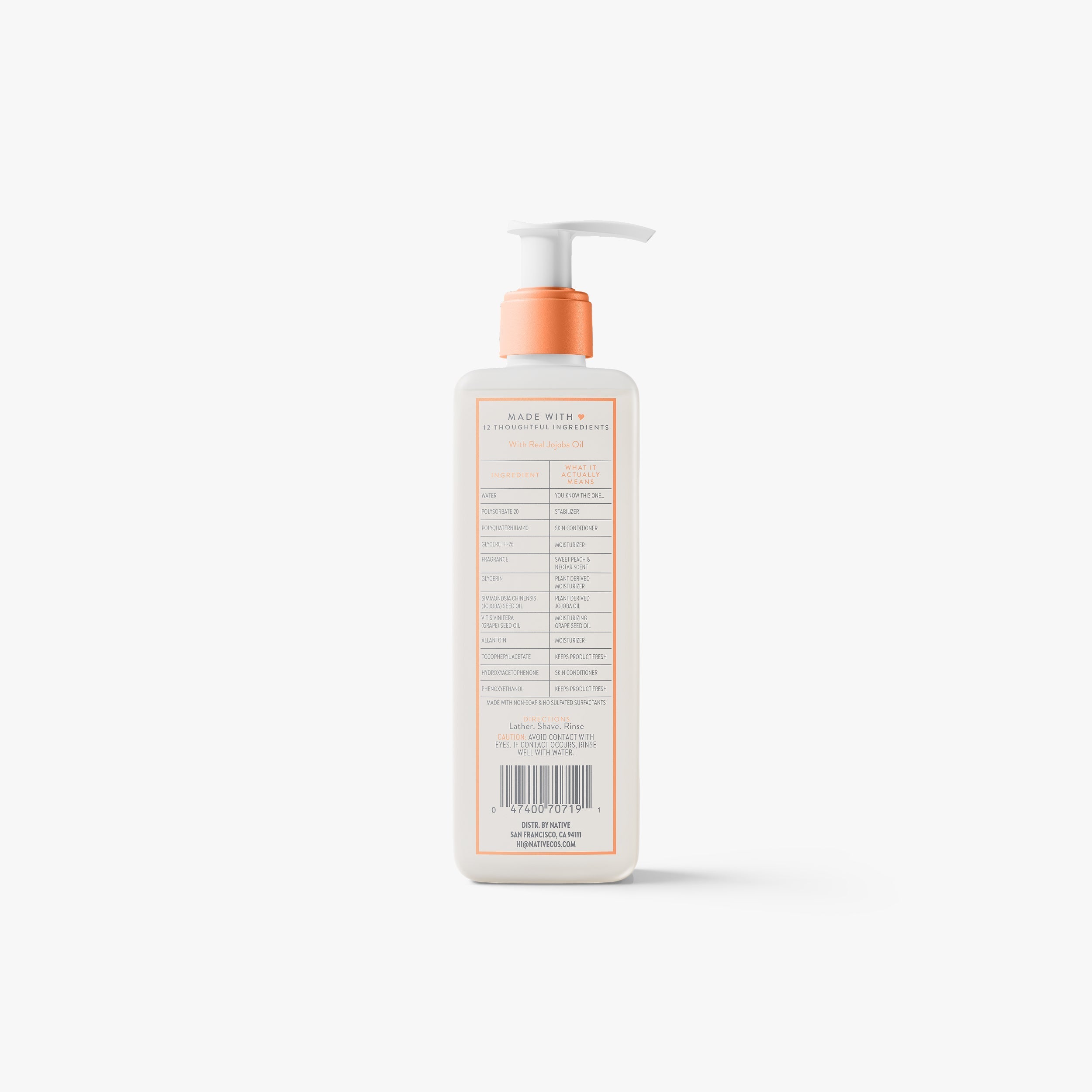 Silky Smooth Shave Oil Sweet Peach and Nectar 7.6oz Classic Everyday Essential