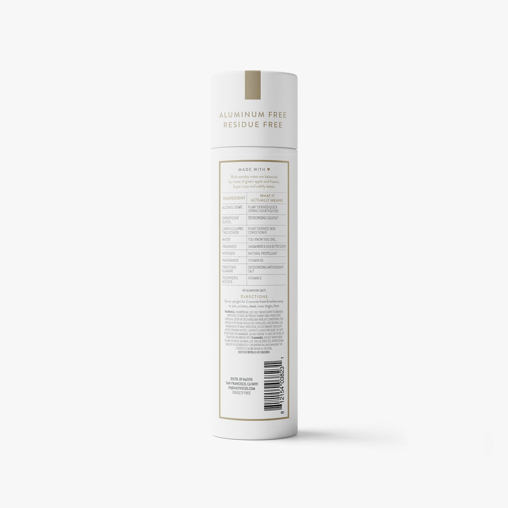 Whole Body Deodorant Spray Sandalwood and Shea Butter 3.5oz Classic Everyday Essential
