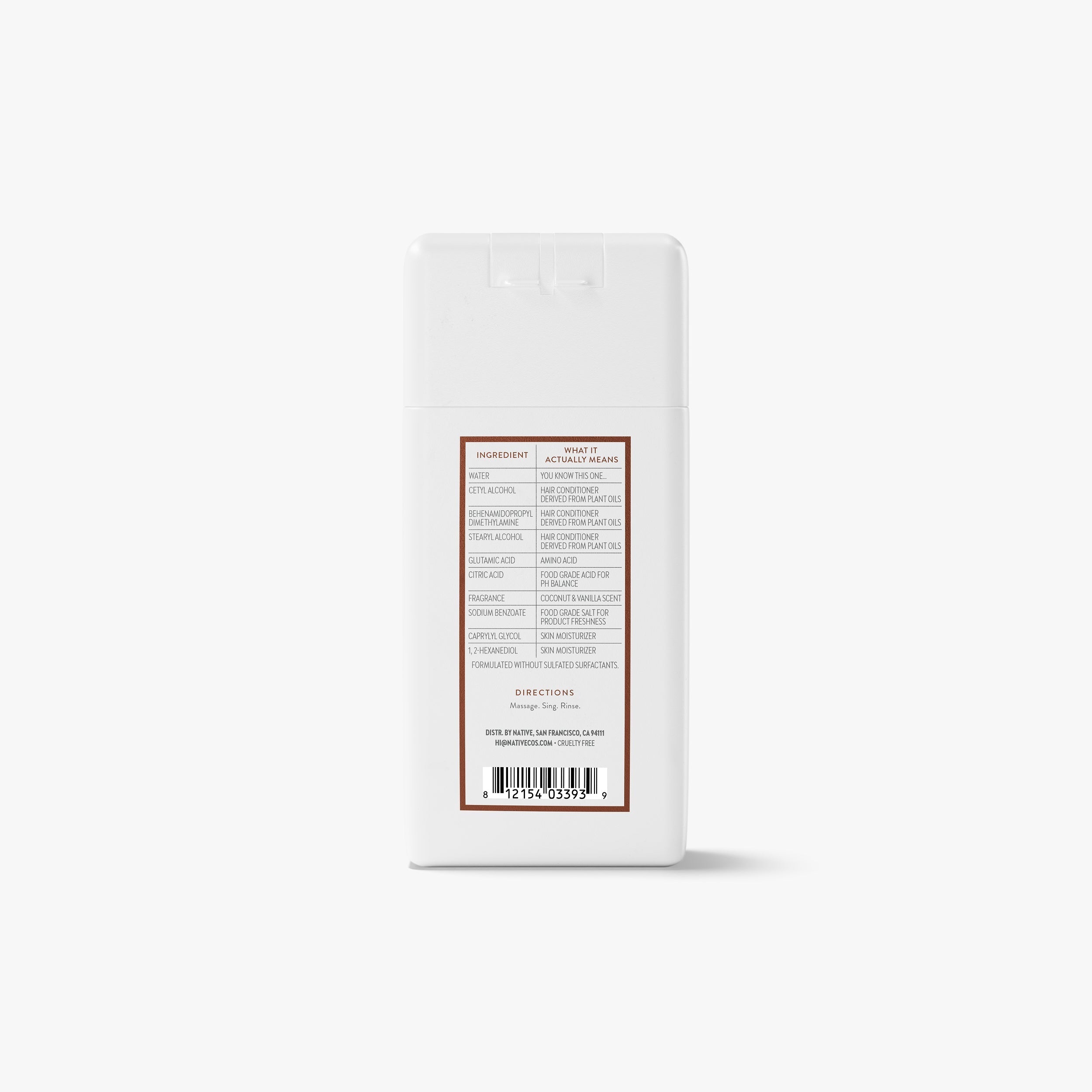 Mini Moisturizing Conditioner Coconut and Vanilla 3oz Classic Everyday Essential