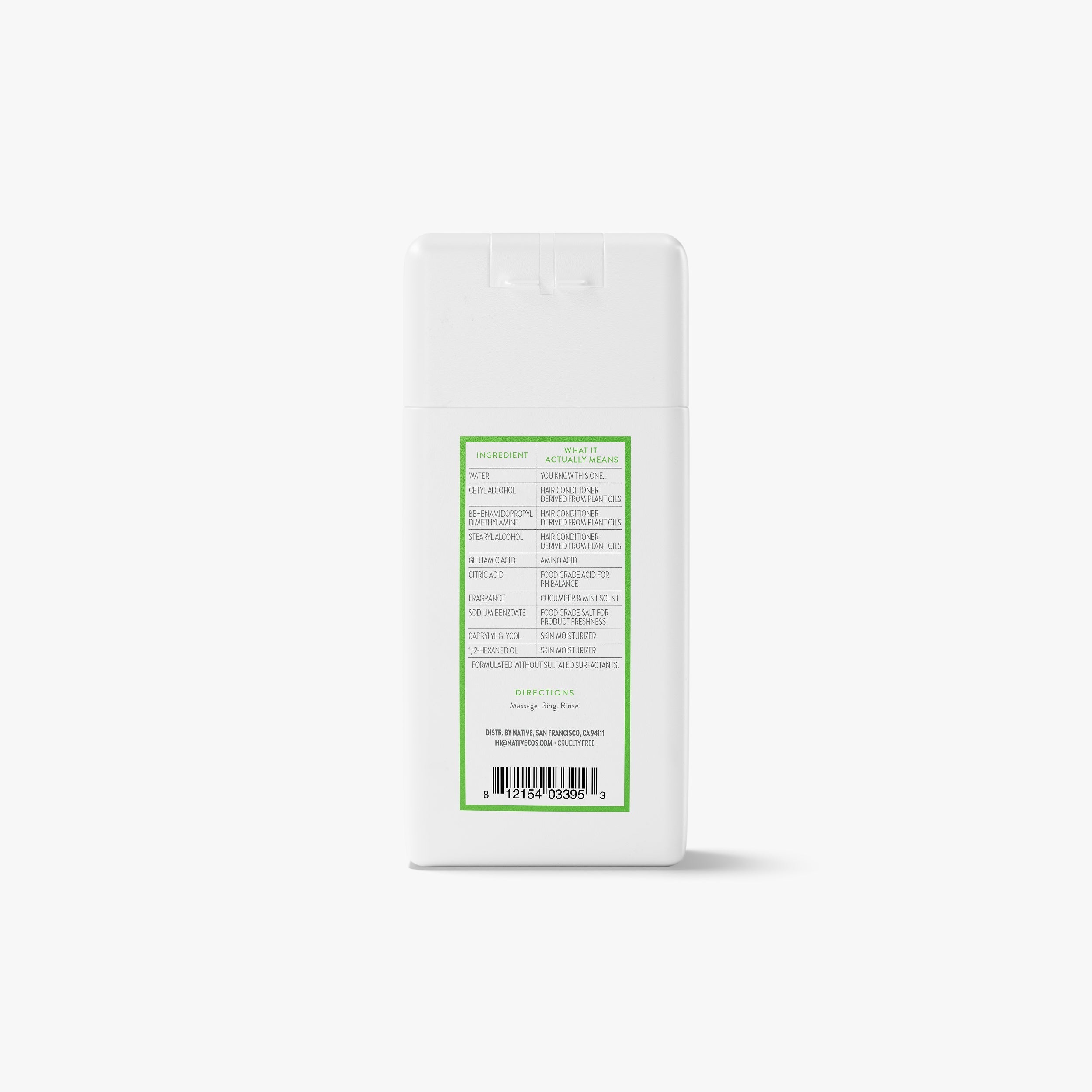 Mini Volumizing Conditioner Cucumber and Mint 3oz Classic Everyday Essential
