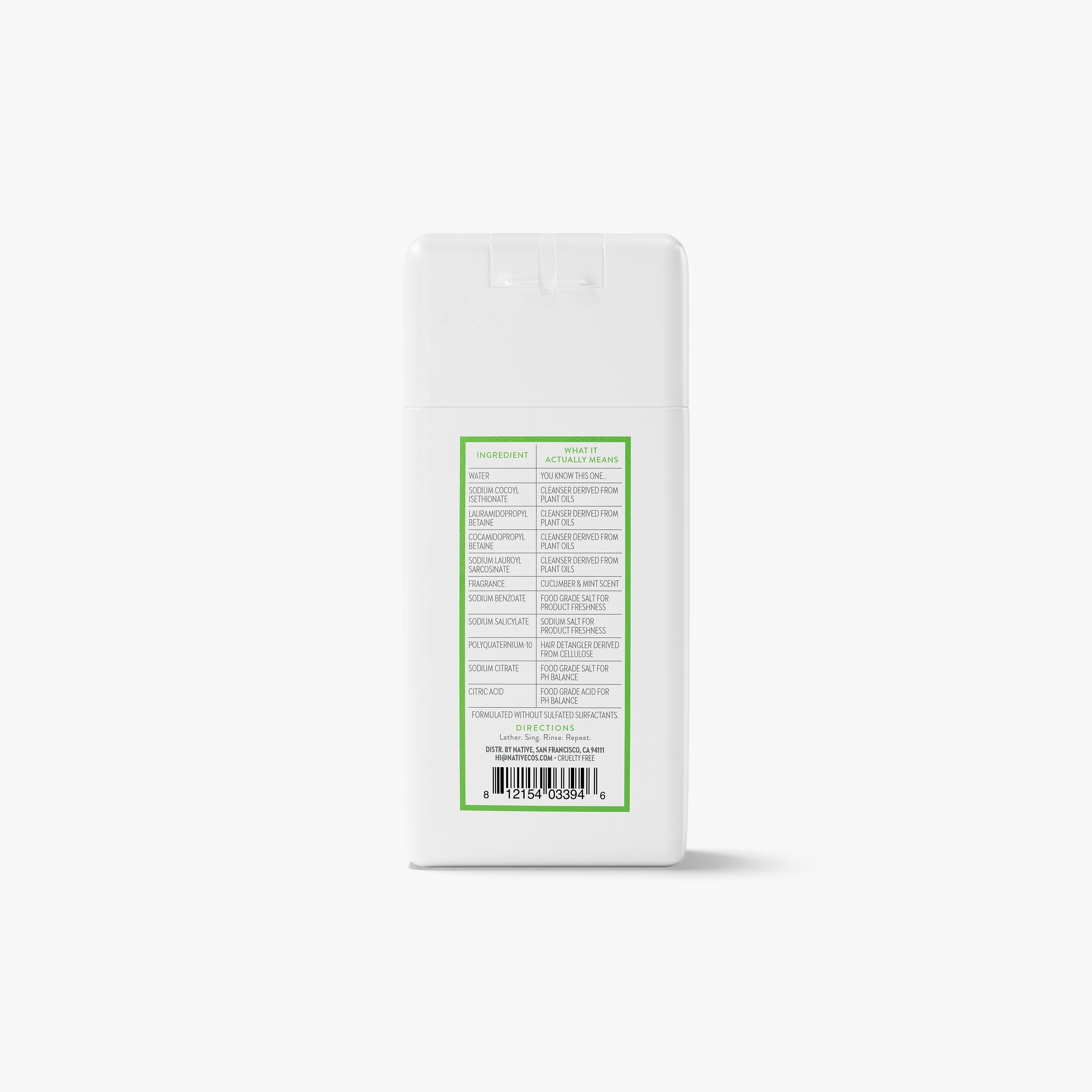 Mini Volumizing Shampoo Cucumber and Mint 3oz Classic Everyday Essential