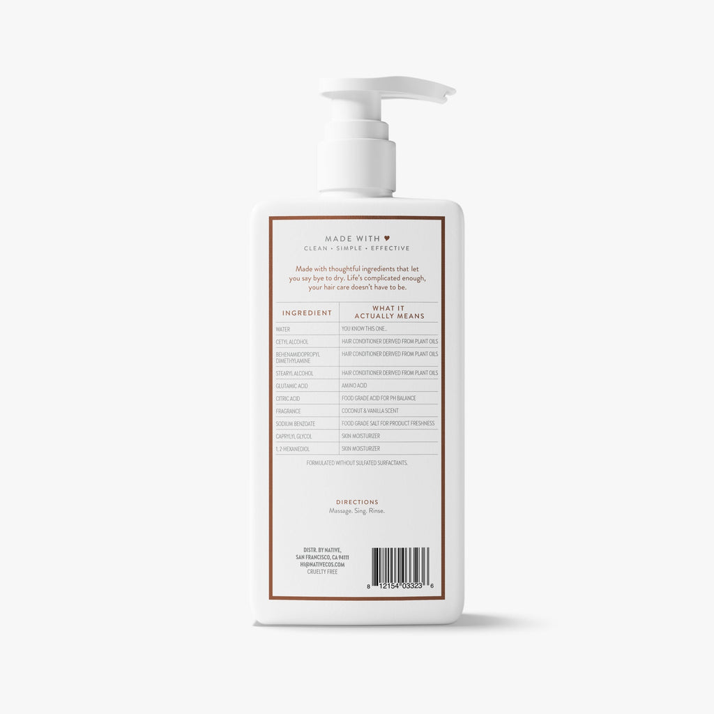 Moisturizing Conditioner Coconut and Vanilla 16.5oz Classic Everyday Essential