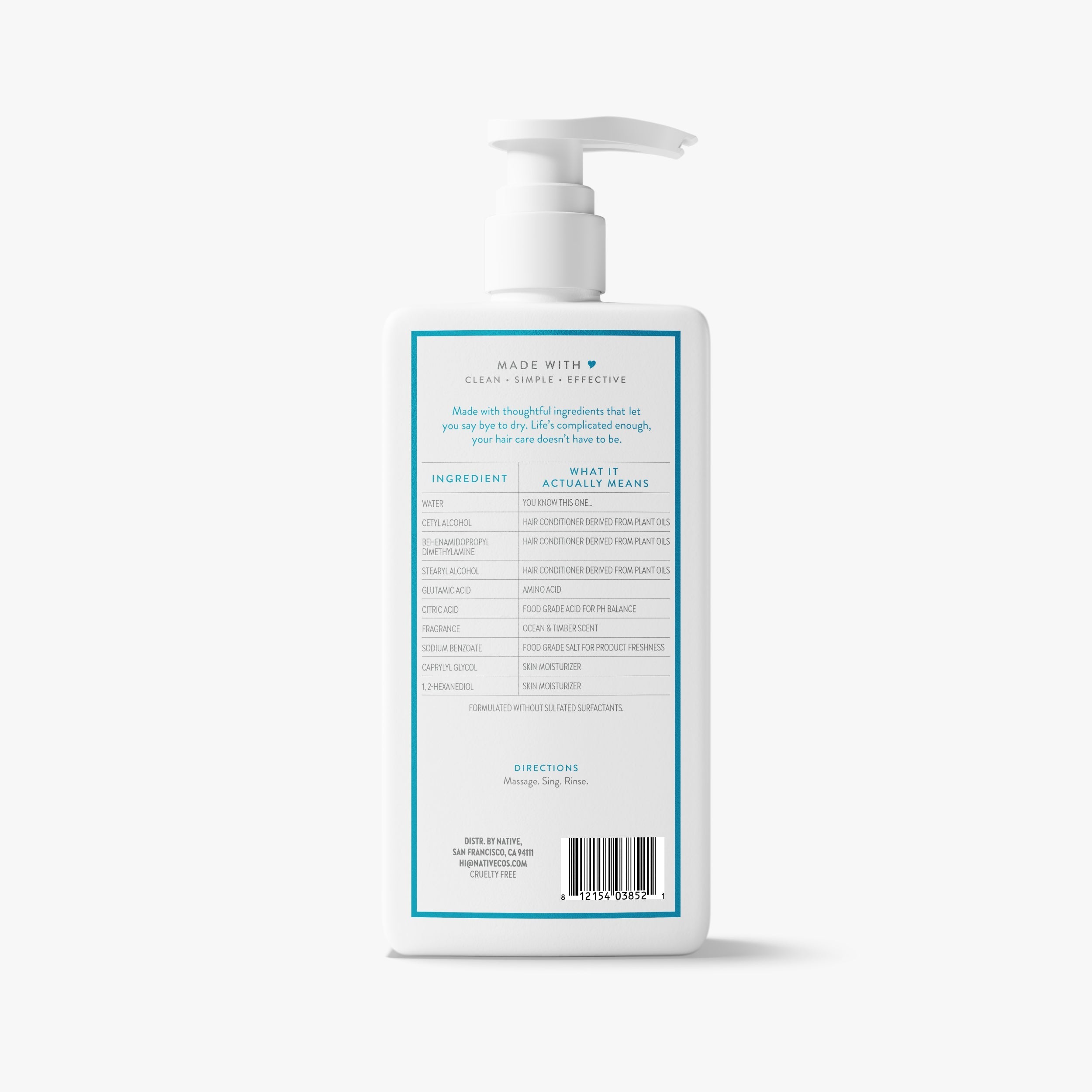 Moisturizing Conditioner Ocean and Timber 16.5oz Classic Everyday Essential