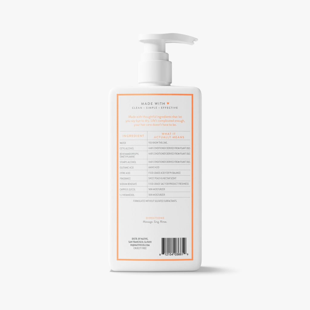Moisturizing Conditioner Sweet Peach and Nectar 16.5oz Classic Everyday Essential