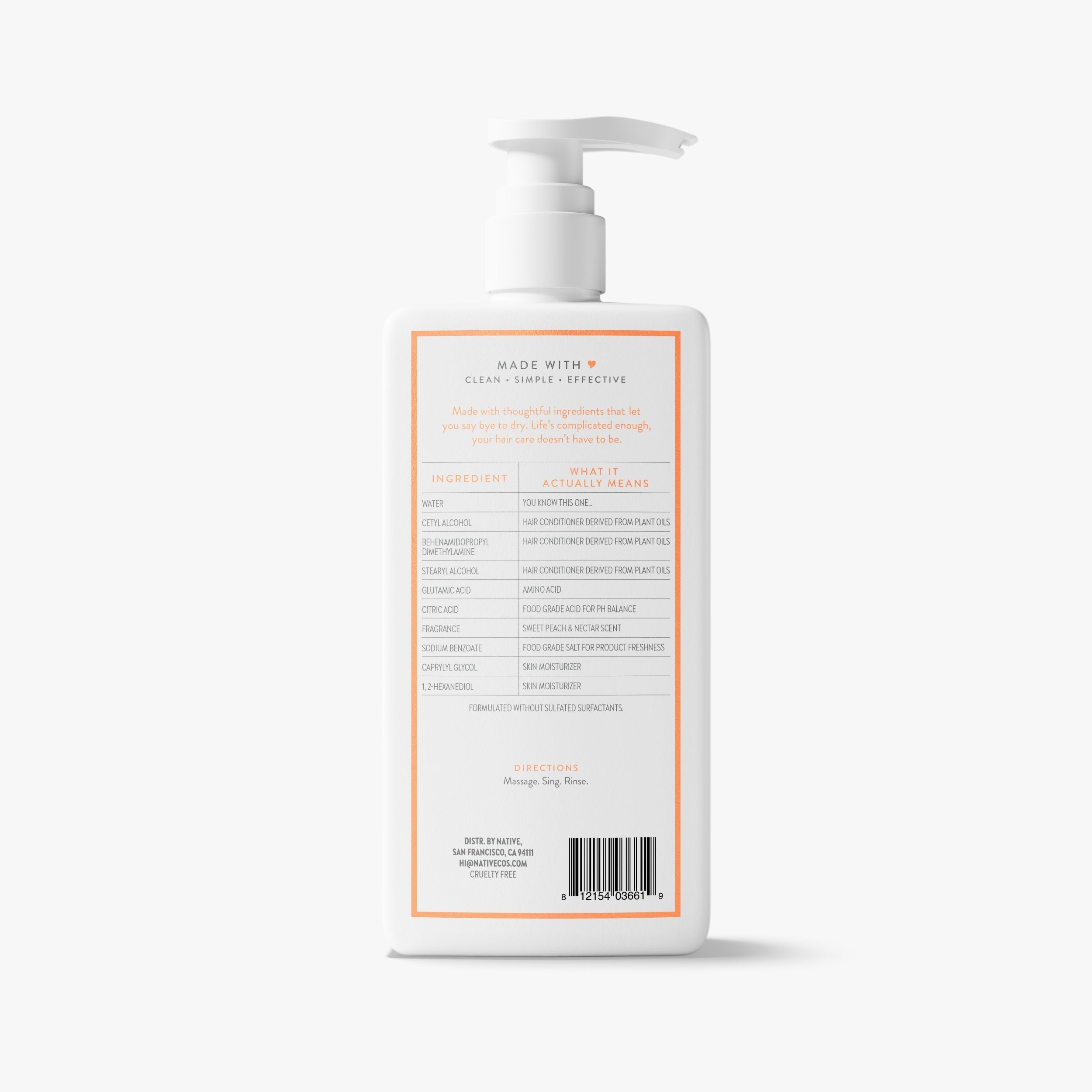Moisturizing Conditioner Sweet Peach and Nectar 16.5oz Classic Everyday Essential