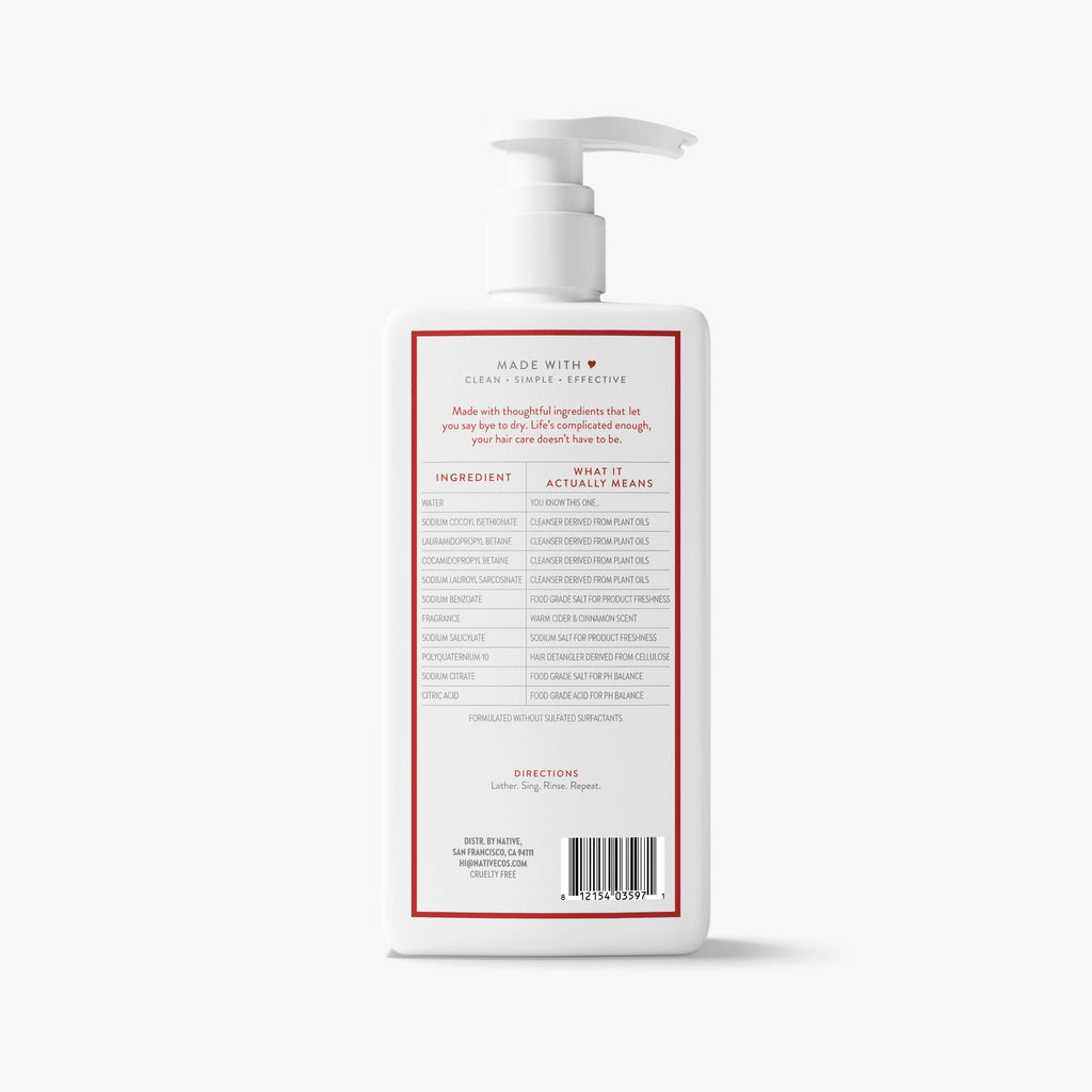 Moisturizing Shampoo Warm Cider and Cinnamon 16.5oz Classic Everyday Essential