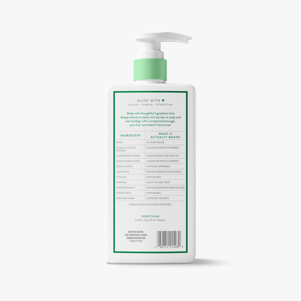 Scalp Clarifying Shampoo Eucalyptus and Mint 16.5oz Classic Everyday Essential