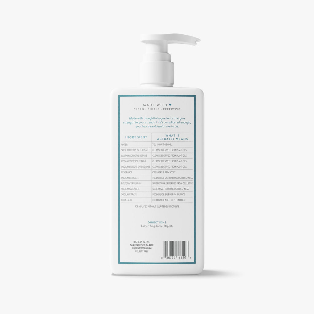 Strengthening 2 in 1 Shampoo and Conditioner Cashmere and Rain 16.5oz Classic Everyday Essential