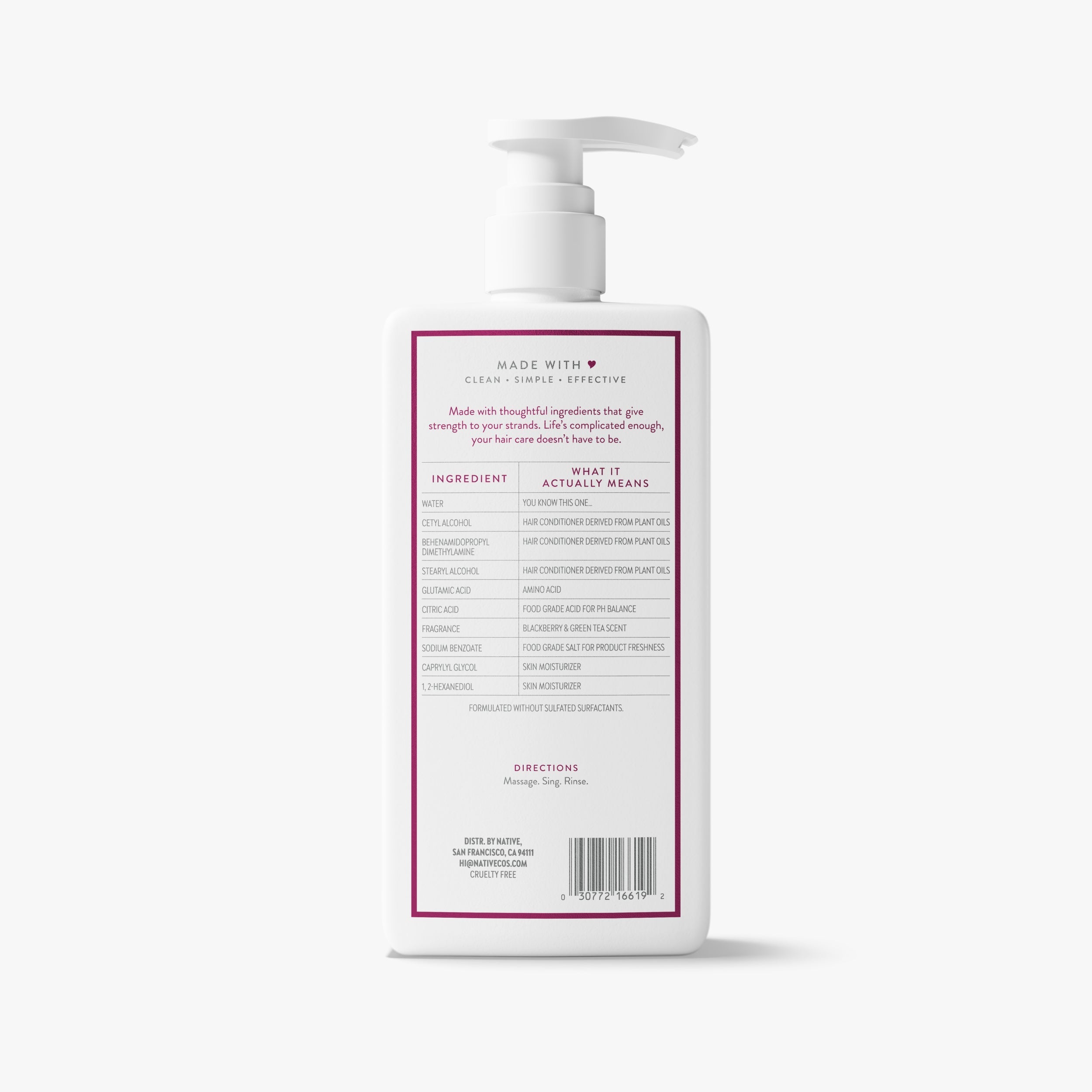 Strengthening Conditioner Blackberry and Green Tea 16.5oz Classic Everyday Essential